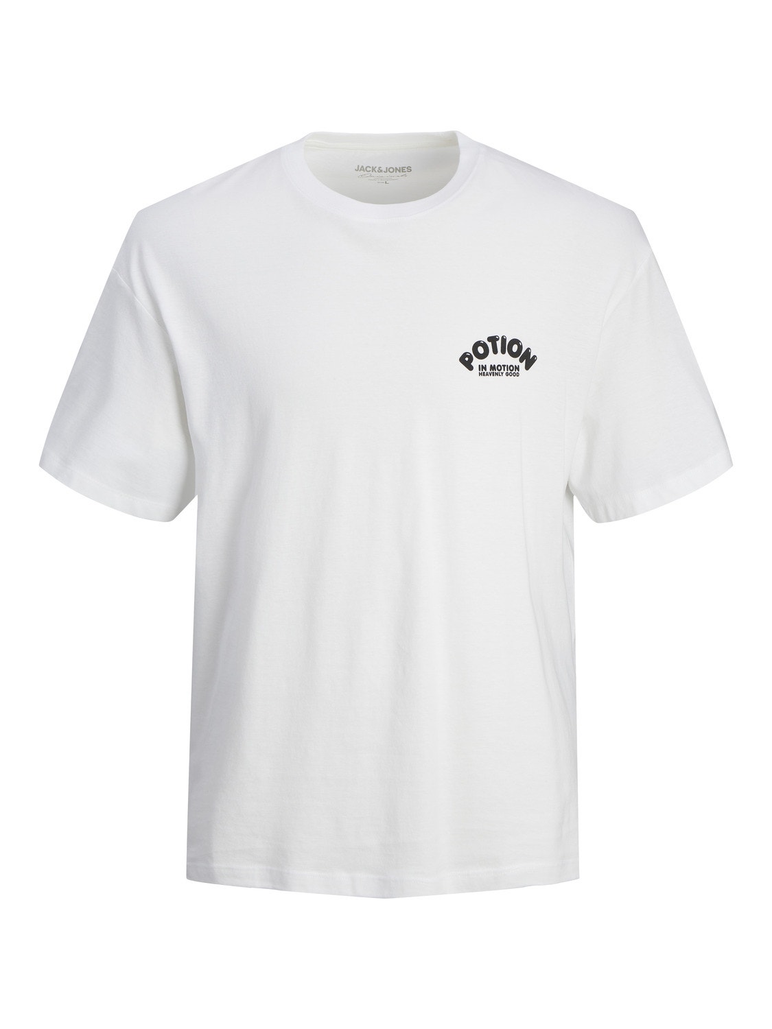 Jack & Jones Wide Fit Crew neck T-Shirt -Bright White - 12256929