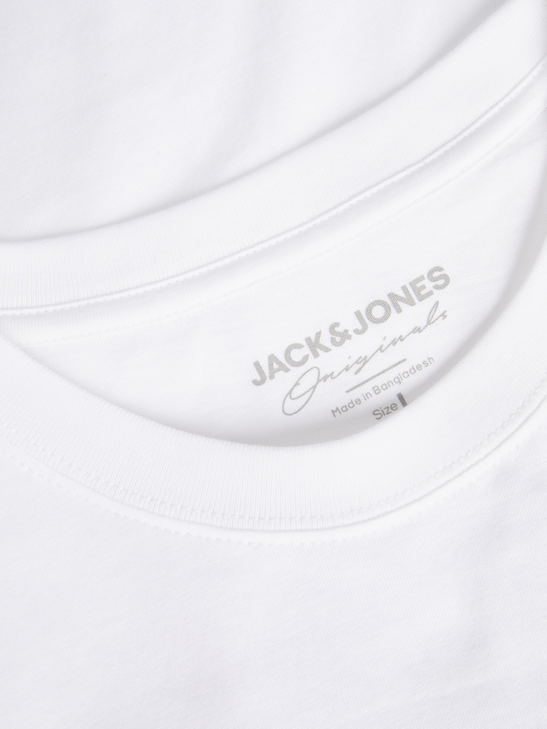 Jack & Jones Wide Fit Crew neck T-Shirt -Bright White - 12256931