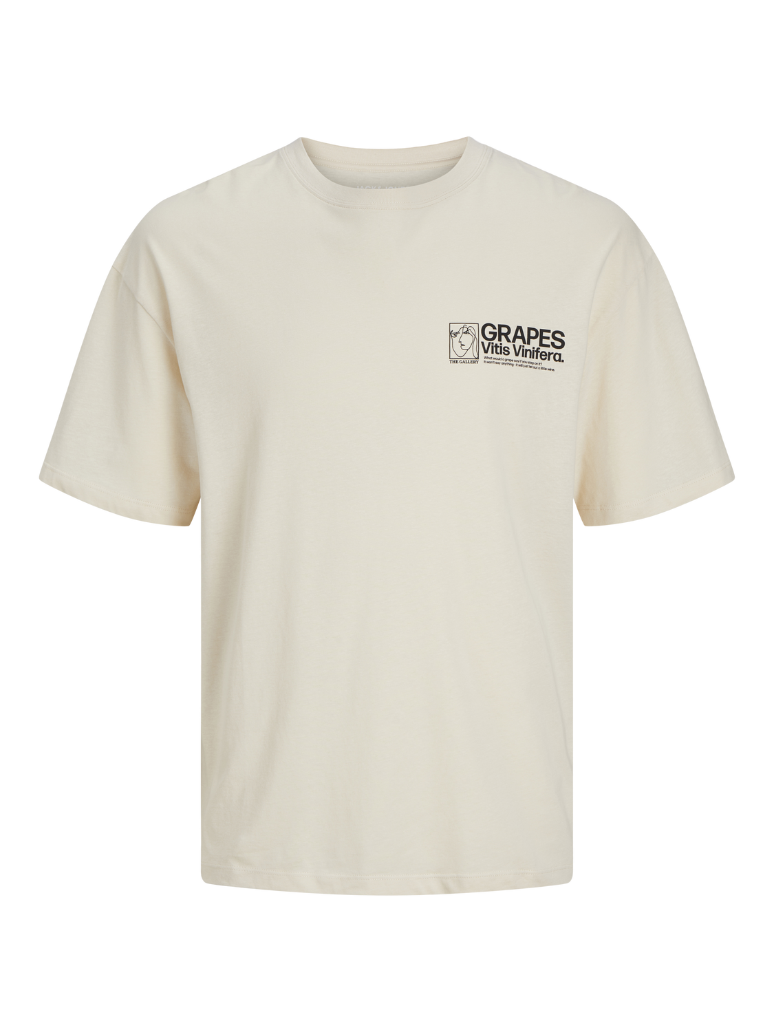 Jack & Jones T-shirt Col rond Coupe ample -Buttercream - 12256931