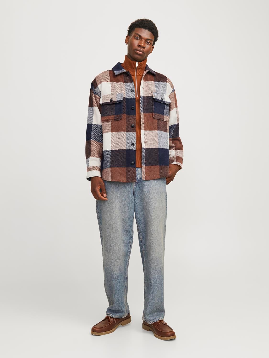 Zwarte ANERKJENDT Casual overhemd AKLEIF FLANNEL CHECK SHIRT Zwarte ANERKJENDT Casual overhemd AKLEIF FLANNEL CHECK SHIRT