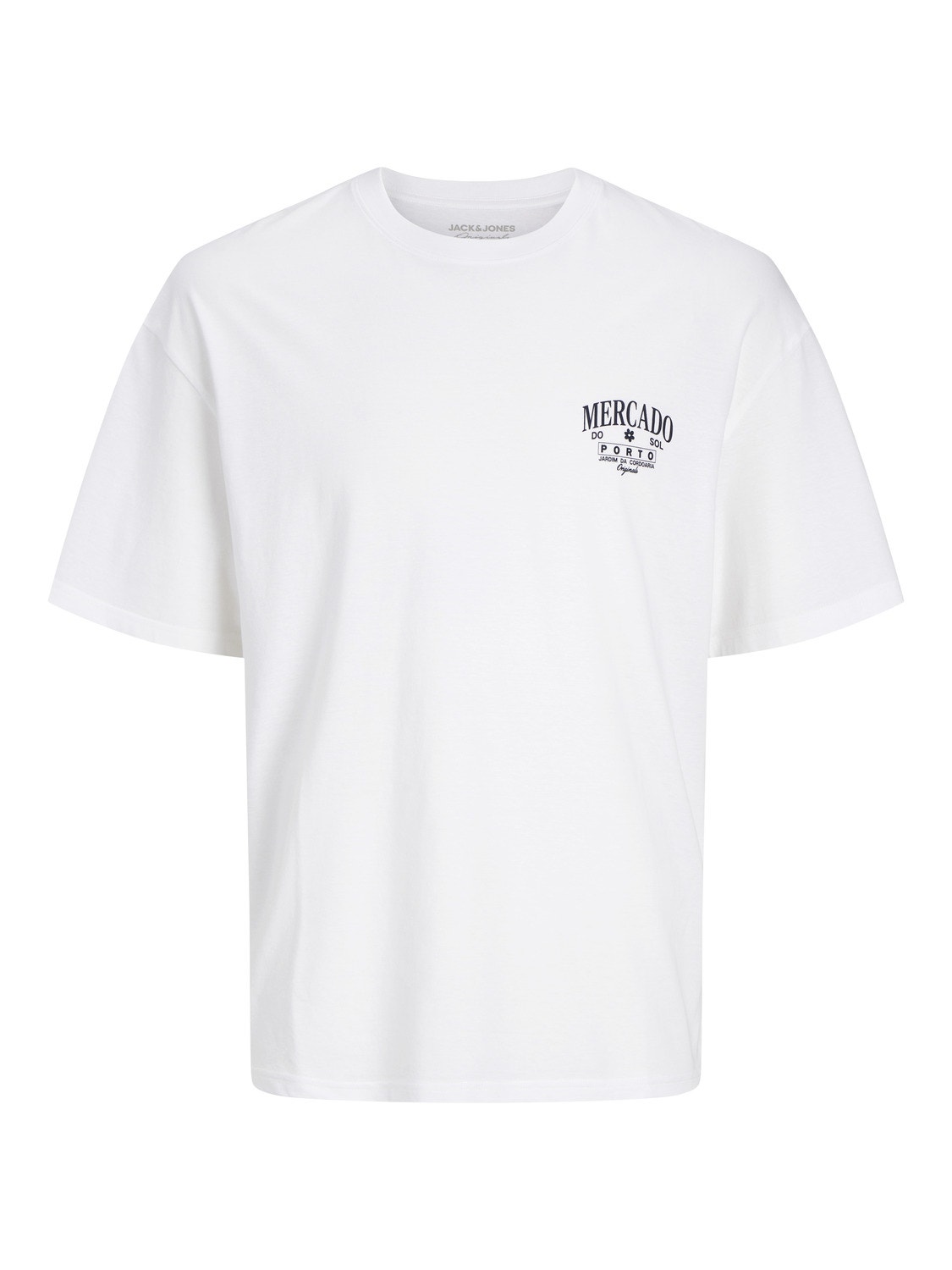 Jack & Jones Wide Fit Crew neck T-Shirt -Bright White - 12257353