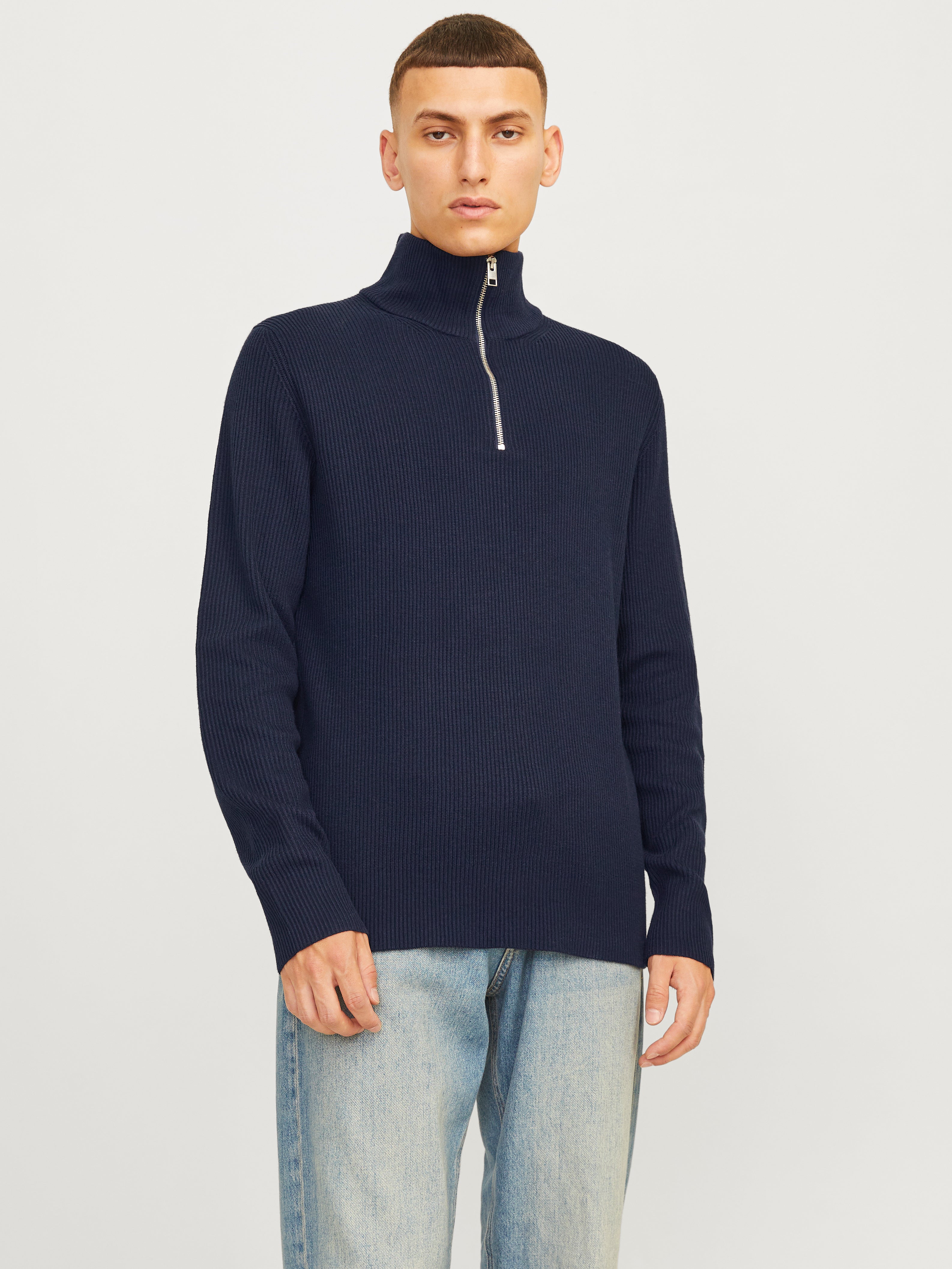 High neck sweater for men hotsell