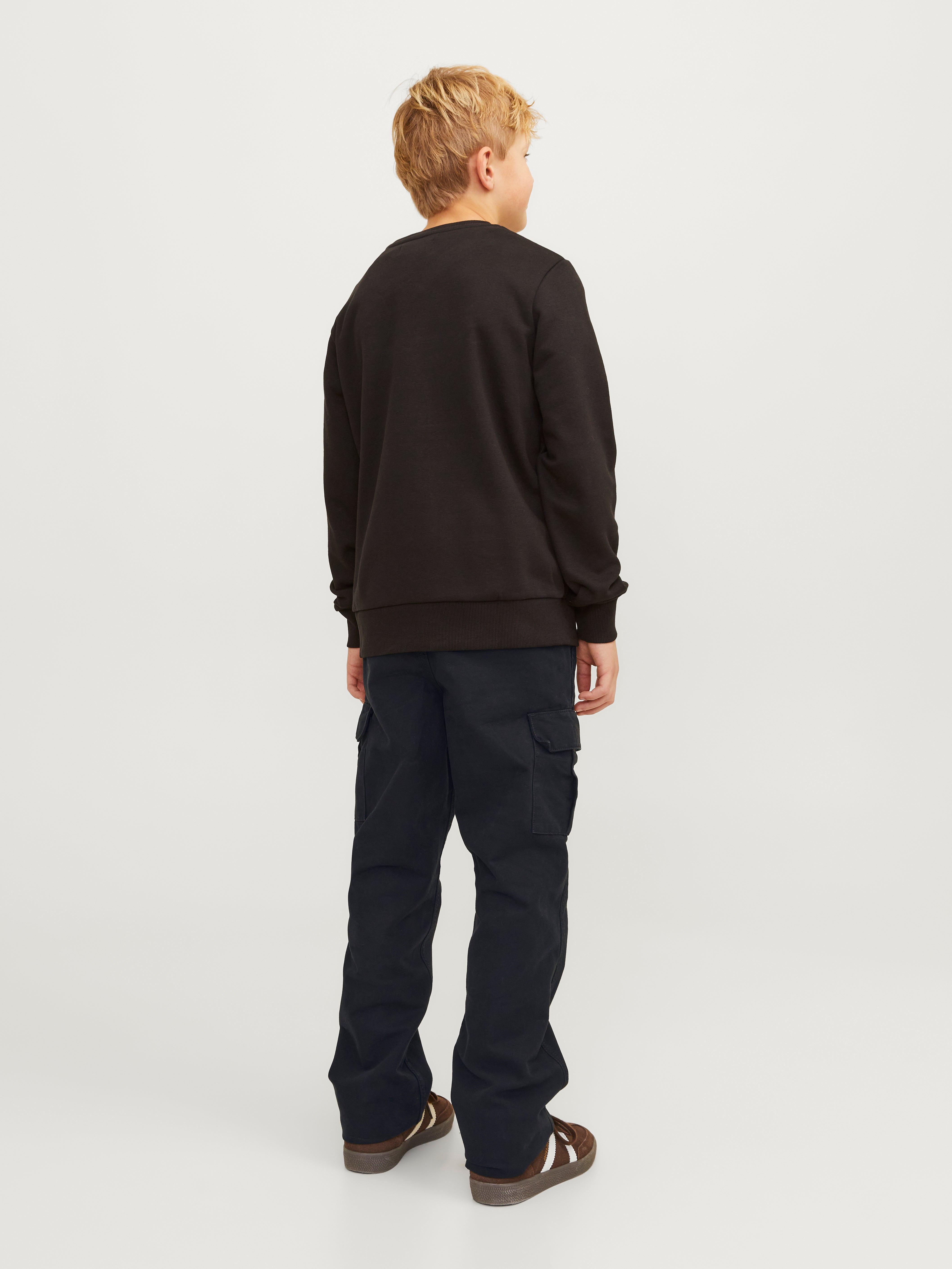 Wide-Leg Fit Mid rise Folded hems Junior Cargo Pants | Jack & Jones