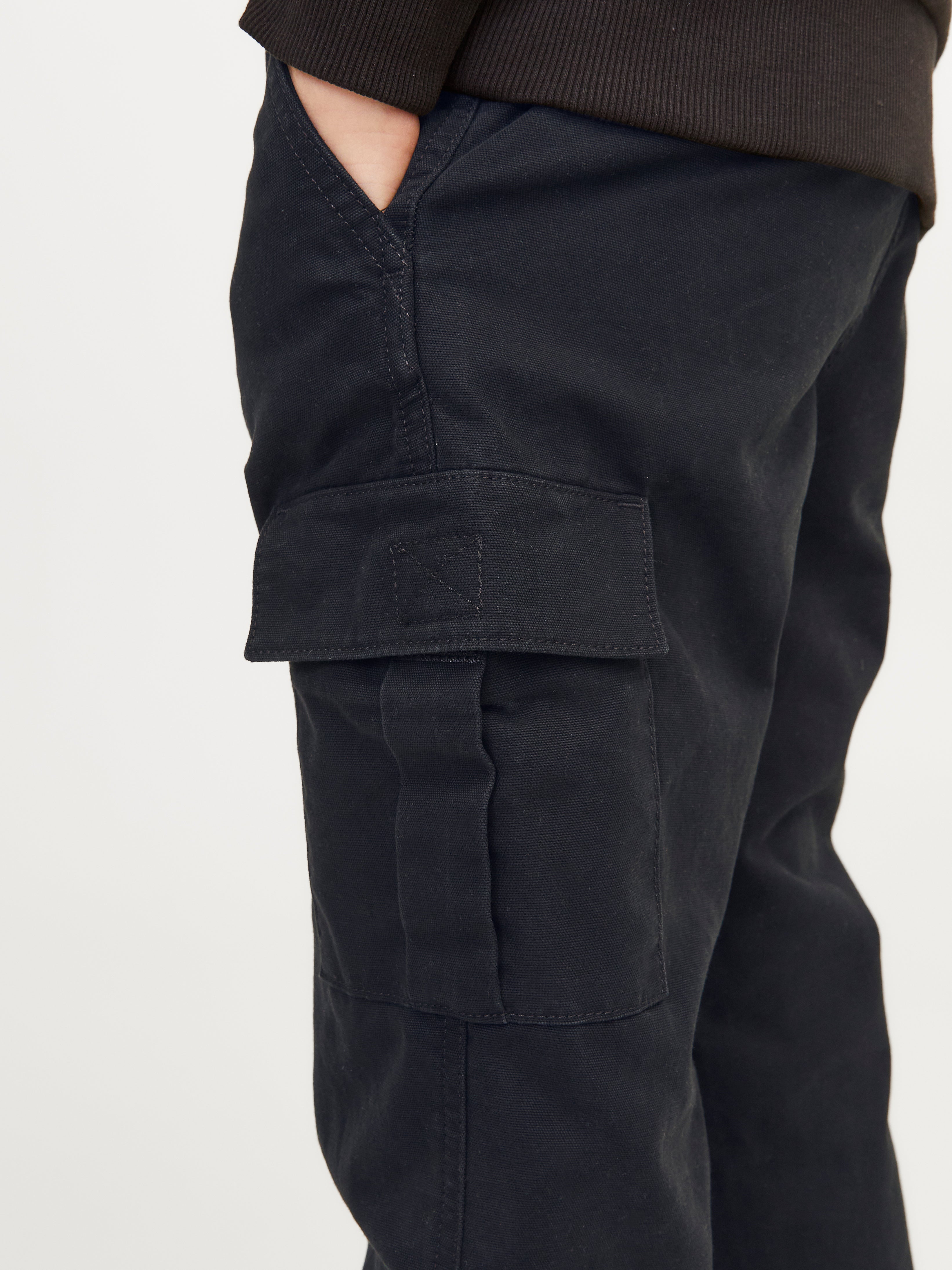 Wide-Leg Fit Mid rise Folded hems Junior Cargo Pants | Jack & Jones
