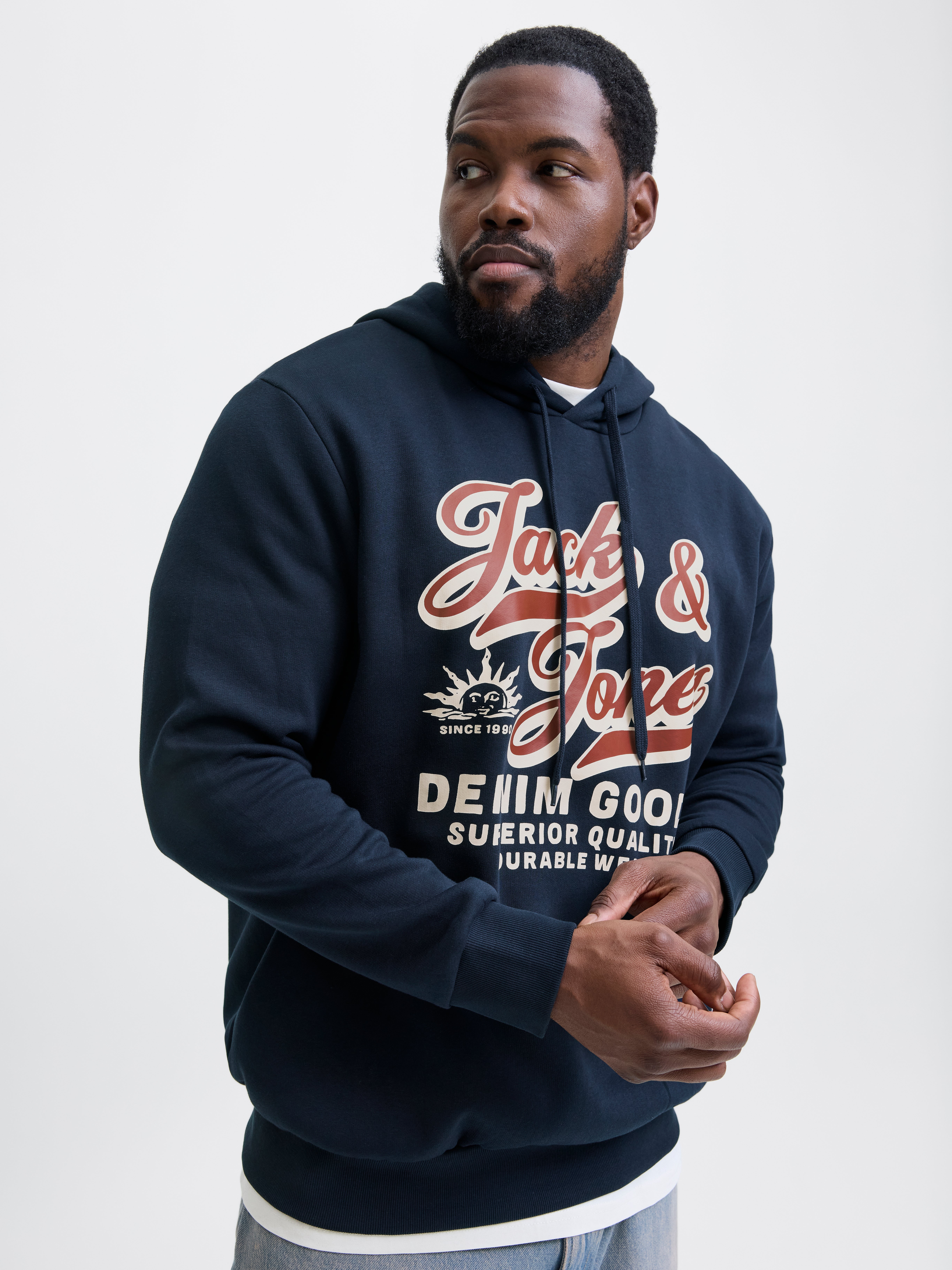 Chandail ouaté à capuchon Coupe régulière | Jack & Jones