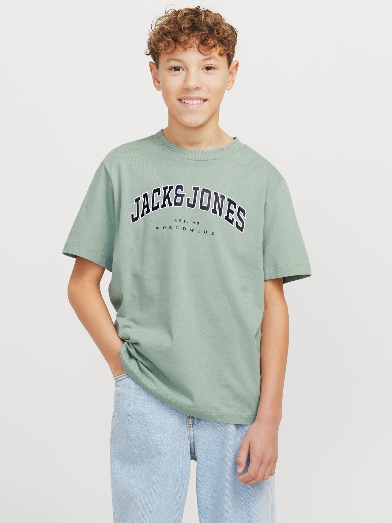 Jack & Jones T-shirt Coupe décontractée -Iceberg Green - 12258924