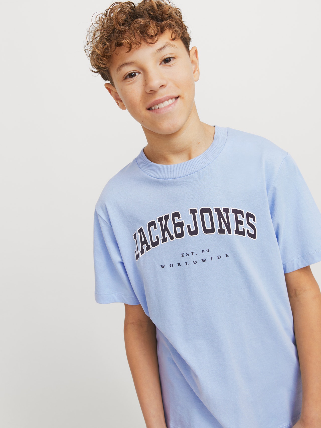 Jack & Jones T-shirt Coupe décontractée -Chambray Blue - 12258924