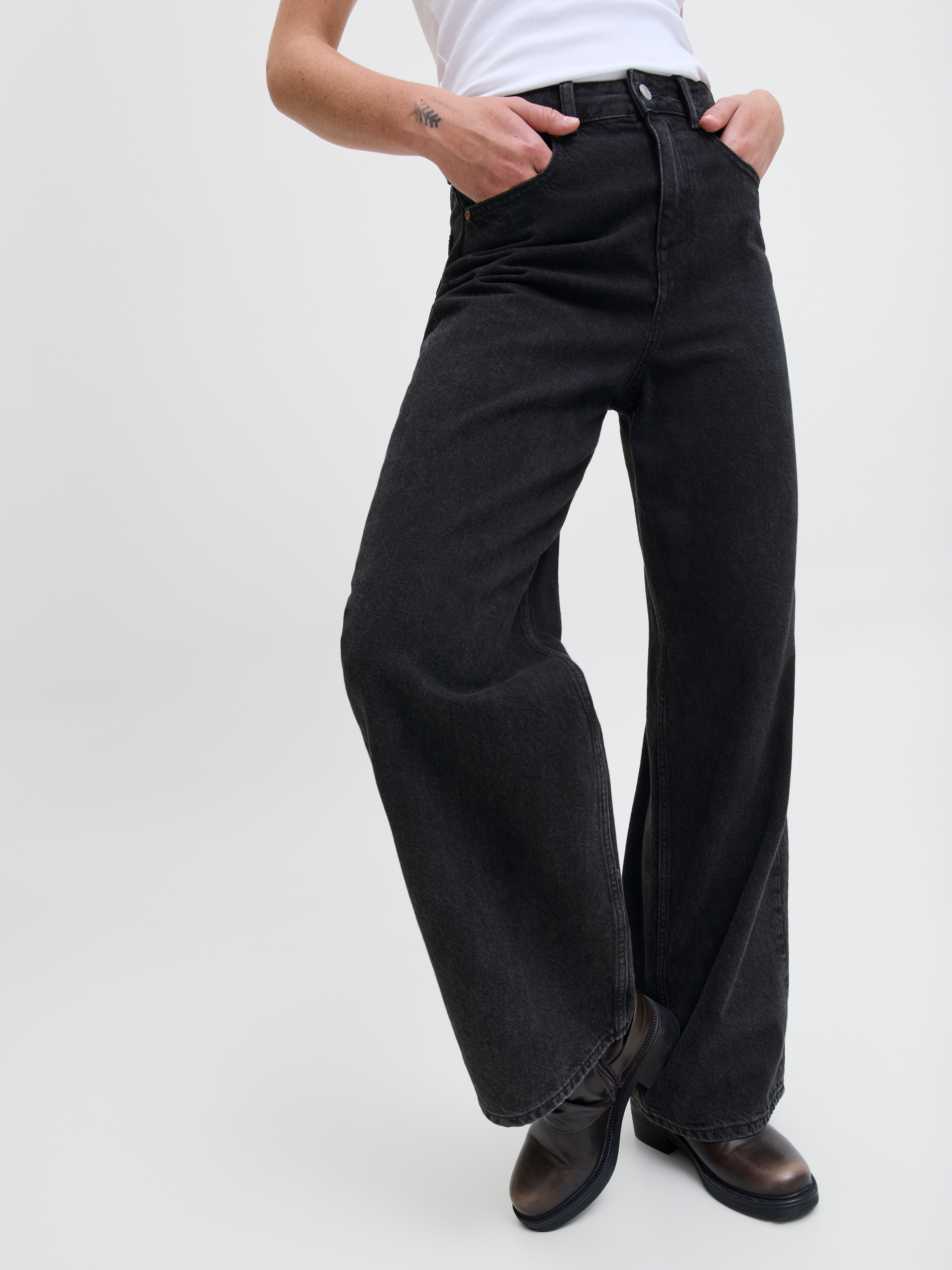 TOKYO High-Rise Wide Leg Fit Jeans | Jack & Jones