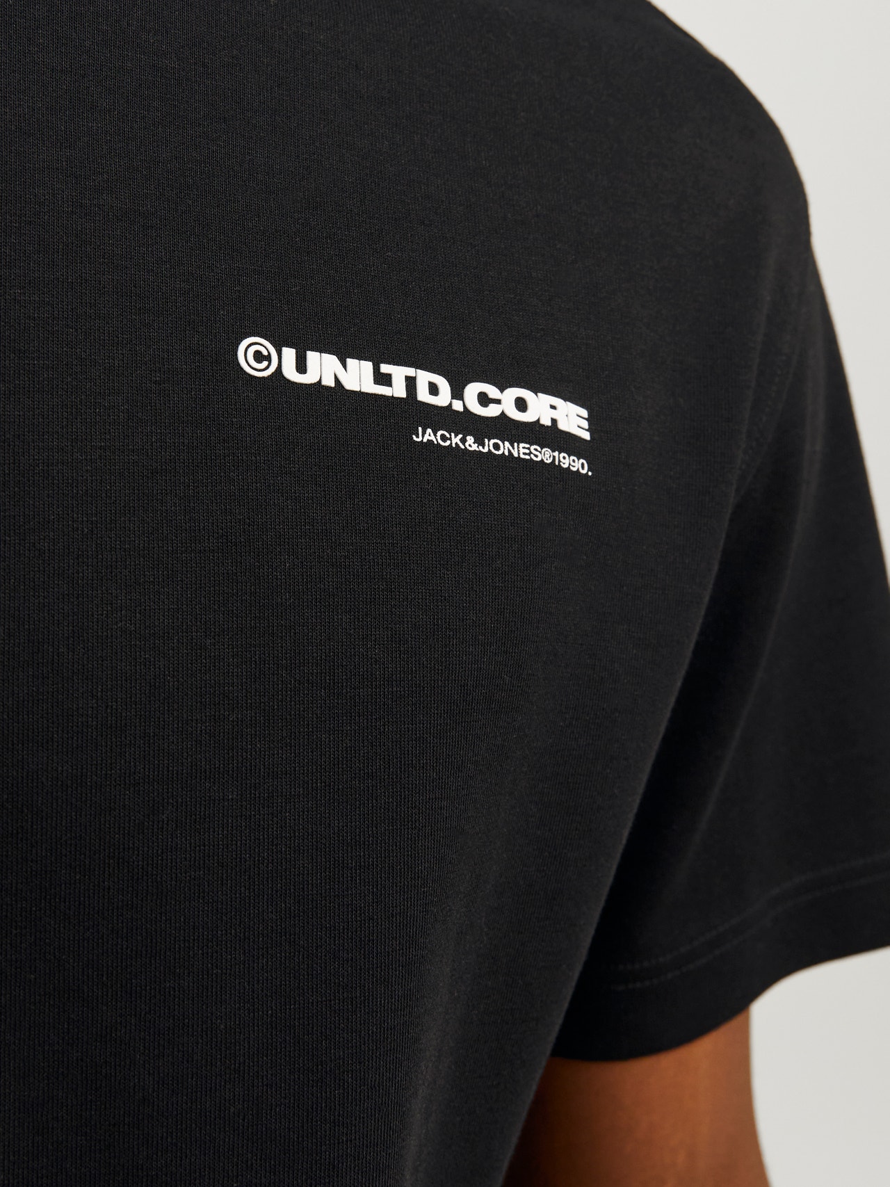 Jack & Jones T-shirt Col rond Coupe décontractée -Black - 12260003
