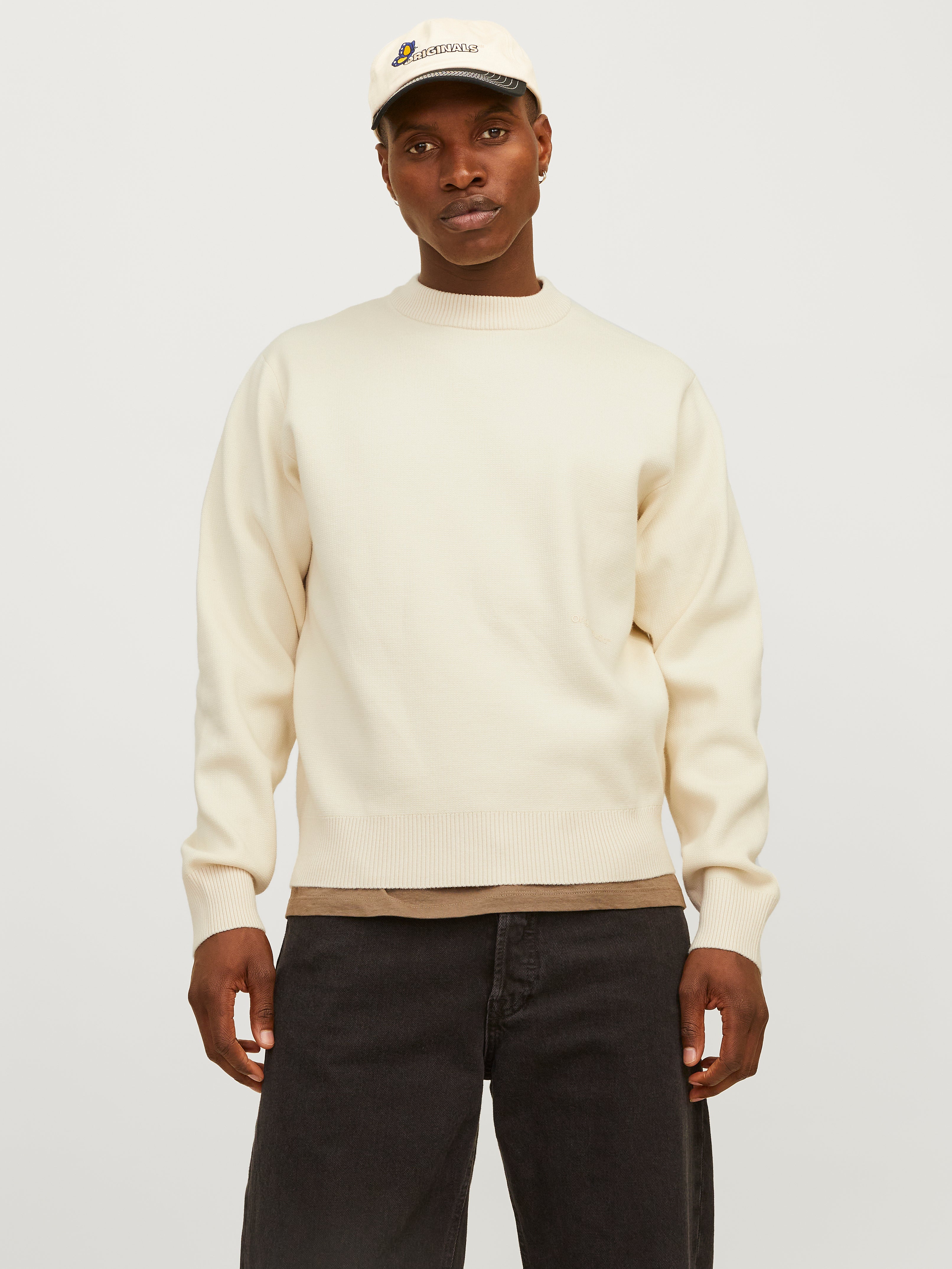 Wide Fit Crew neck Sweater