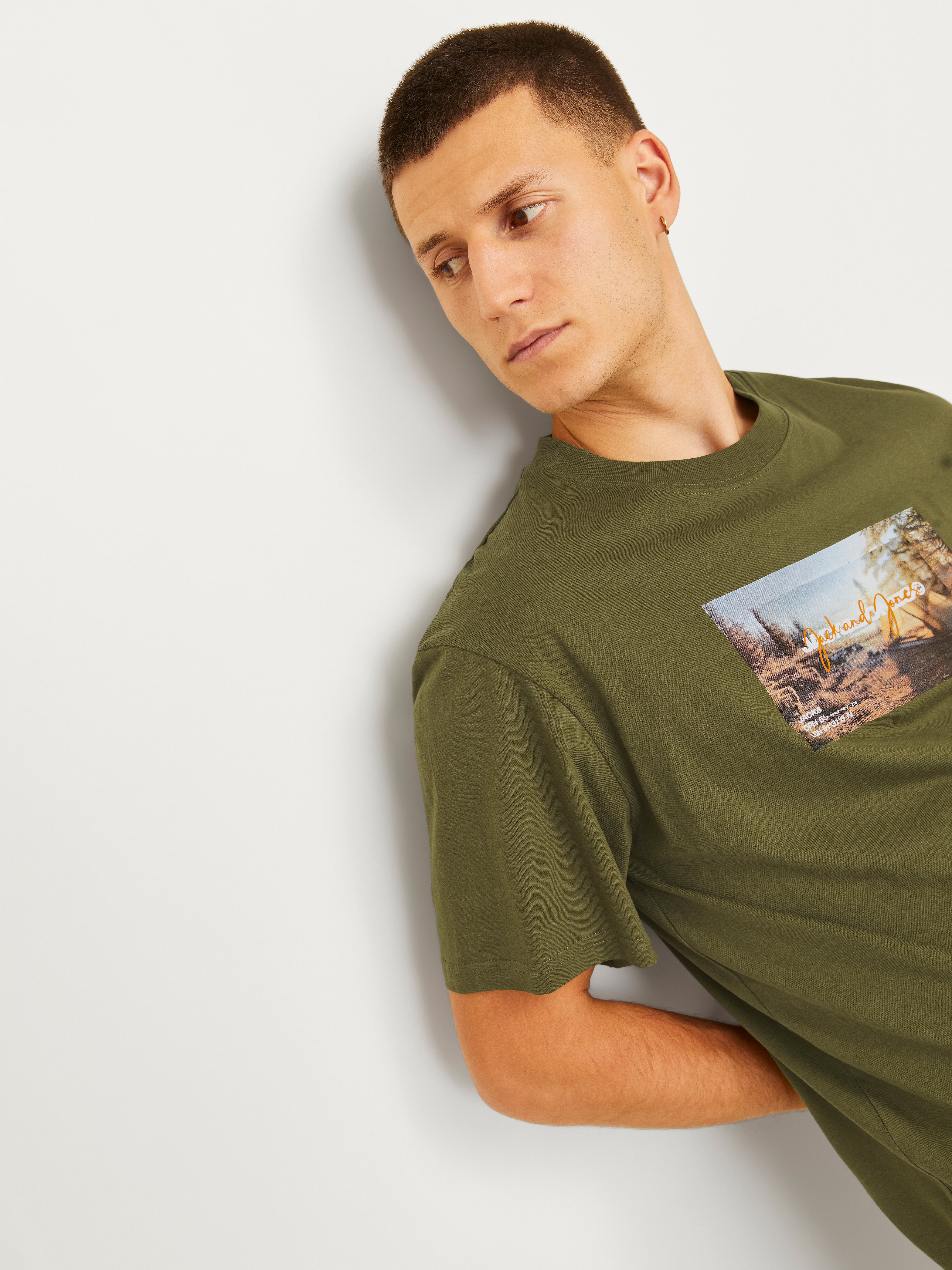 Regular Fit Round Neck Printed T-Shirt | Jack & Jones