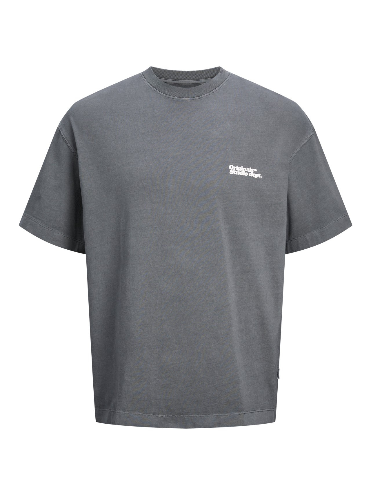 Jack Jones Loose Fit Crew Neck T shirt For Men Grey S