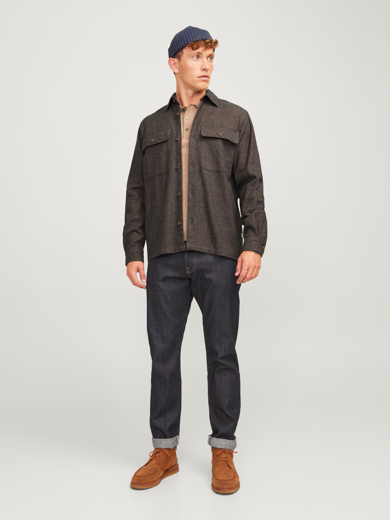 Jack Jones Ccraymond Spring Solid Overshirt Sn White Pepper/comfort - Camicie Uomo Grigio | Nencini Sport Jack Jones Ccraymond Spring Solid Overshirt Sn White Pepper/comfort - Camicie Uomo Grigio | Nencini Sport