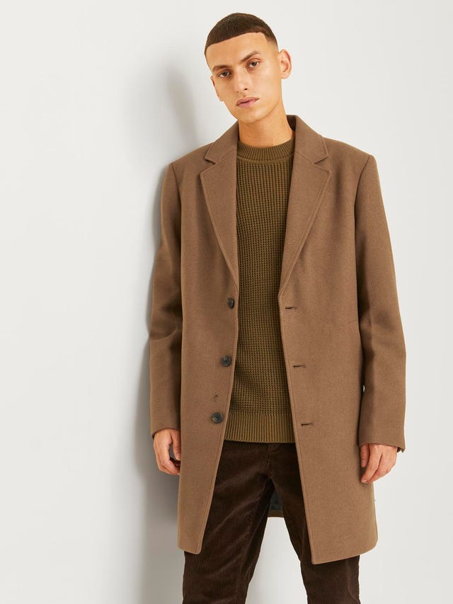 Jack & Jones JJCHUCK COAT - Manteau classique - light grey melange/gris clair Jack & Jones JJCHUCK COAT - Manteau classique - light grey melange/gris clair