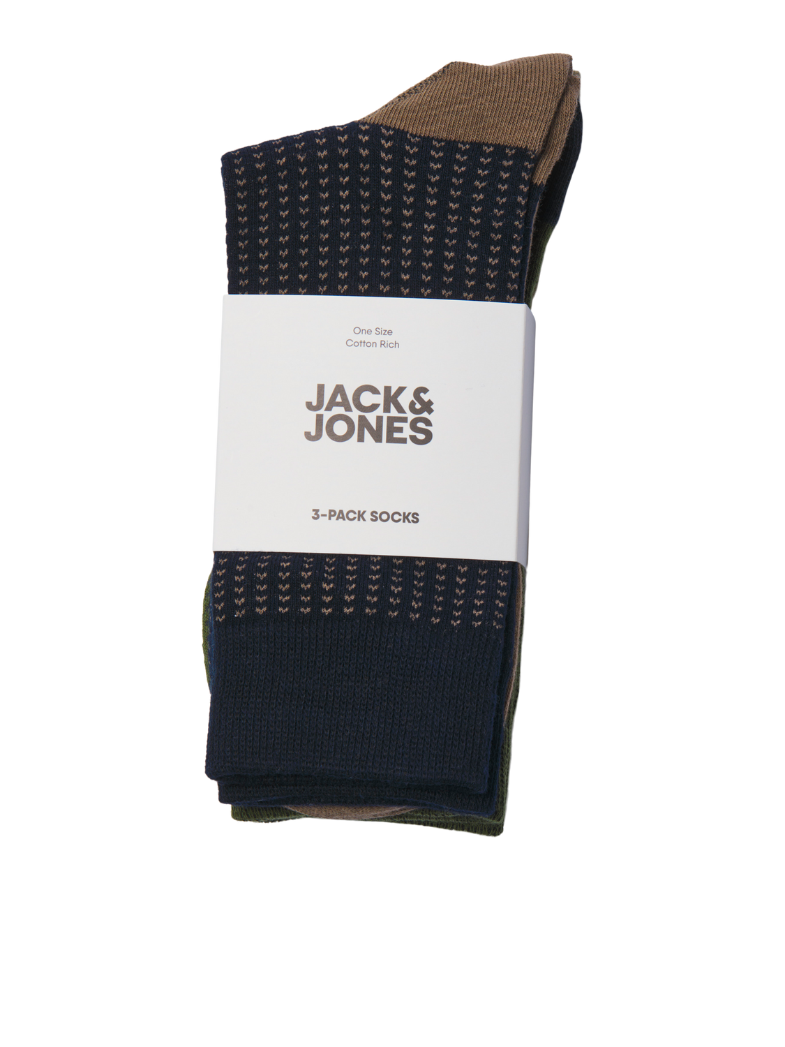 Jack & Jones 3-pack Socks -Shitake - 12264035