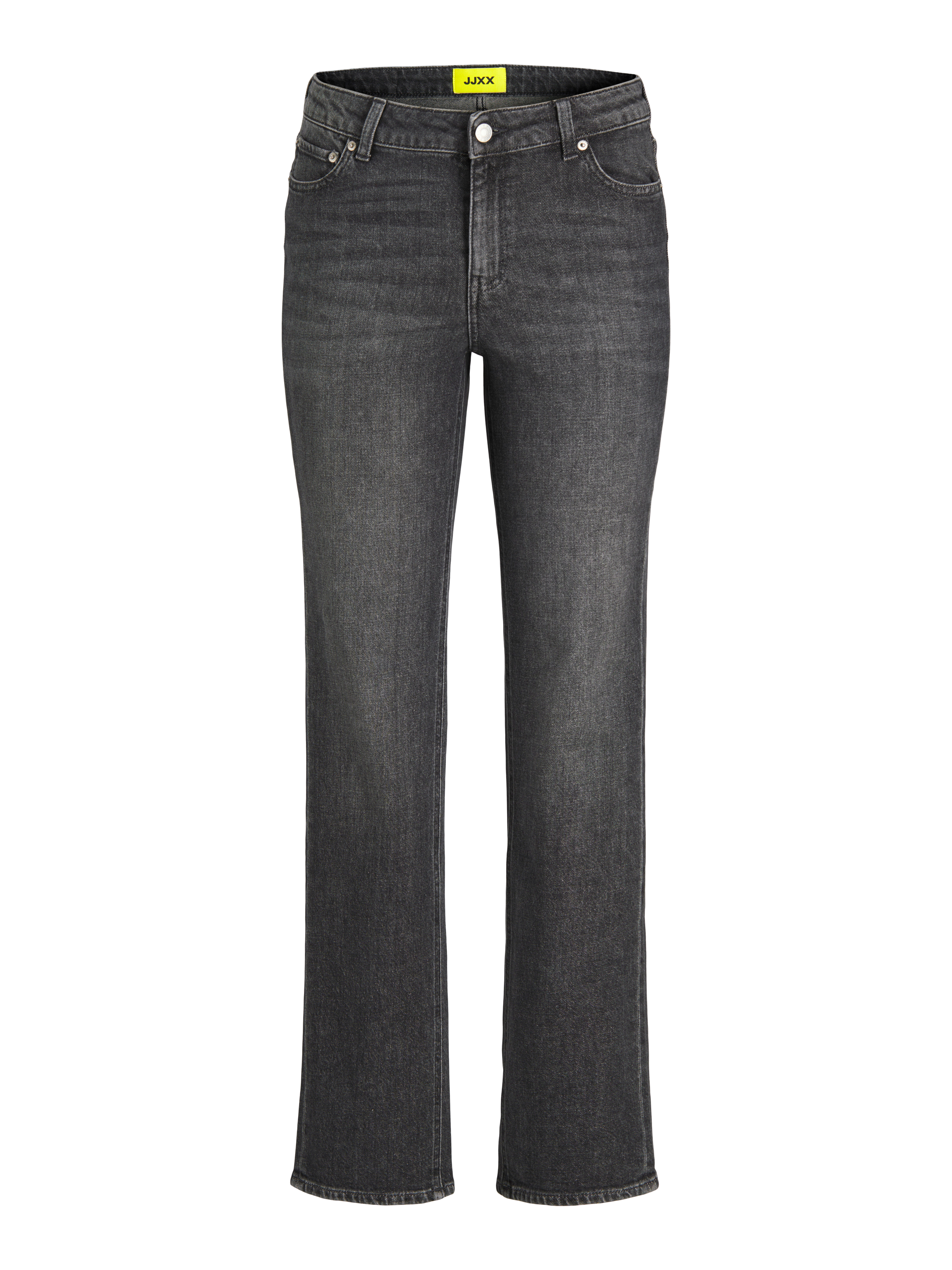 NICE Mid-Rise Slim Straight Fit Jeans | Dark Grey | Jack & Jones® NICE Mid-Rise Slim Straight Fit Jeans | Dark Grey | Jack & Jones®