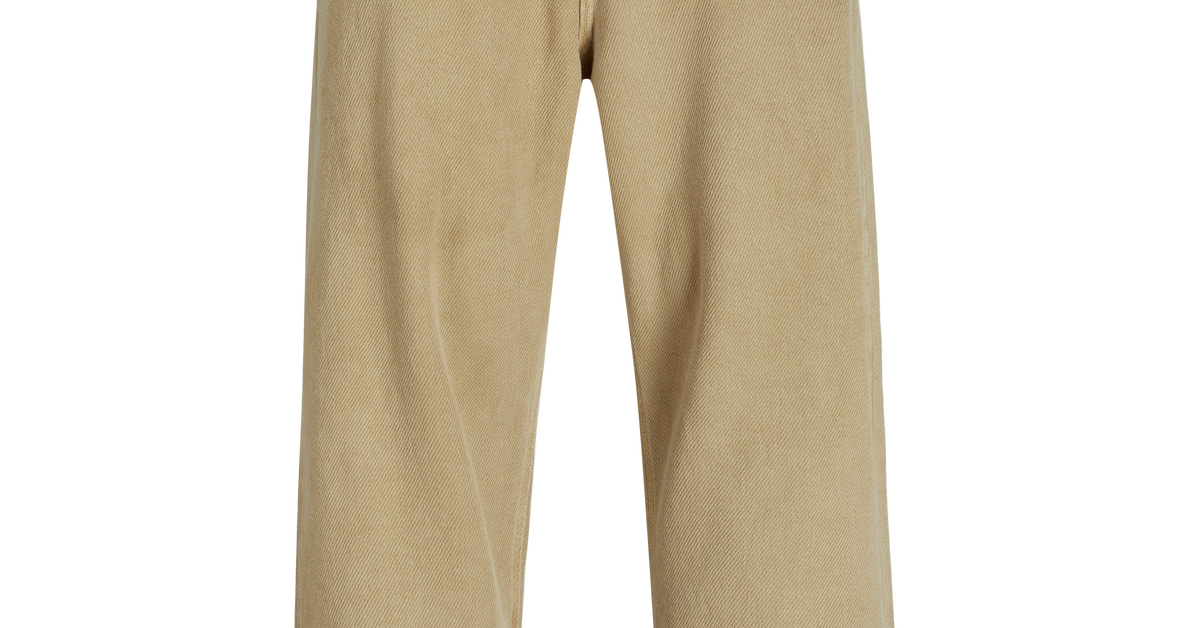 ★ DIAGONAL★ RELAXED WIDE DENIM PANTS cream DA241PT10-2 Wide Leg Fit Denim Pants | Light Grey | Jack & Jones®