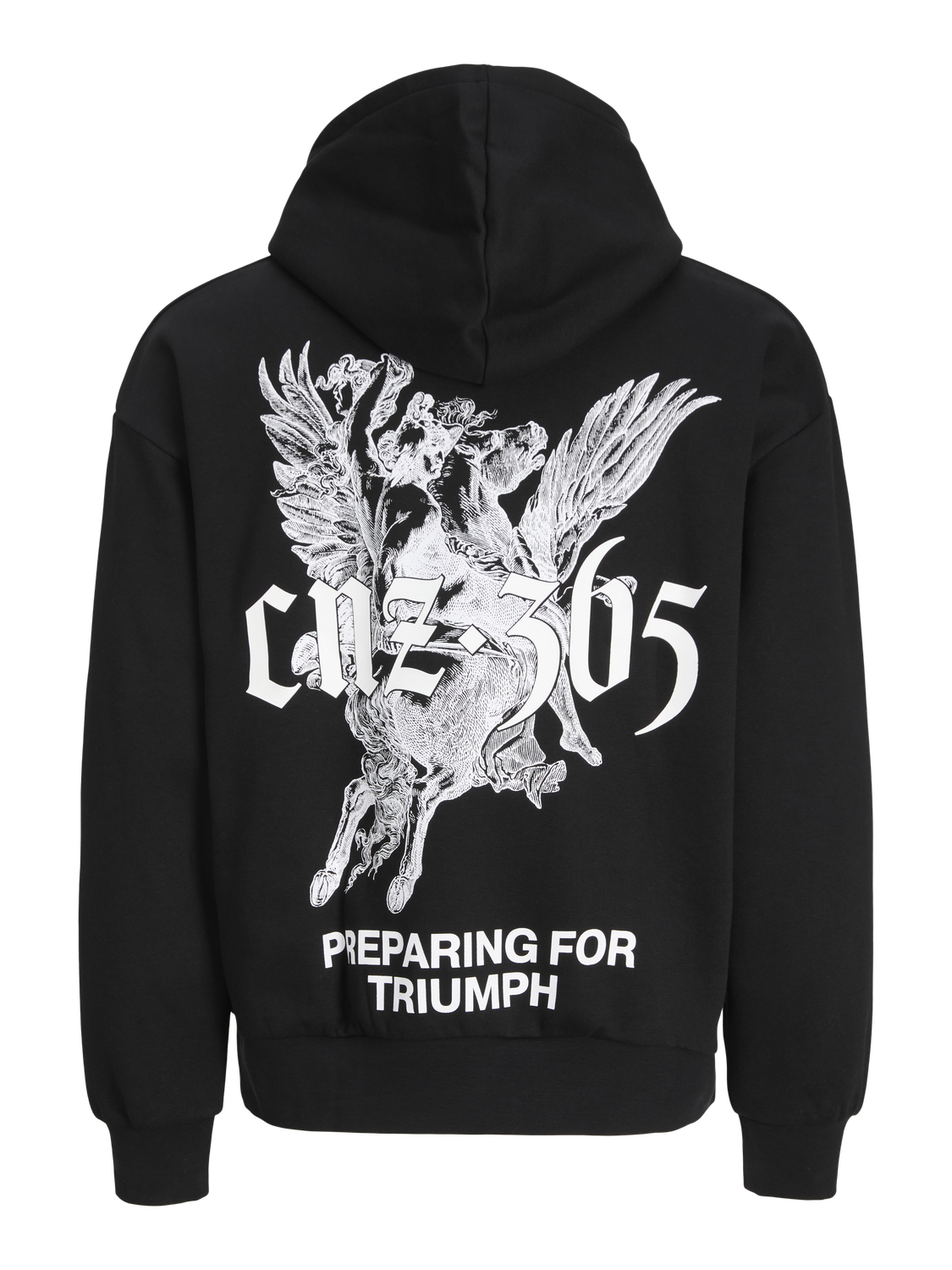 Oversize Fit Hoodie | Black | Jack & Jones® Oversize Fit Hoodie | Black | Jack & Jones®