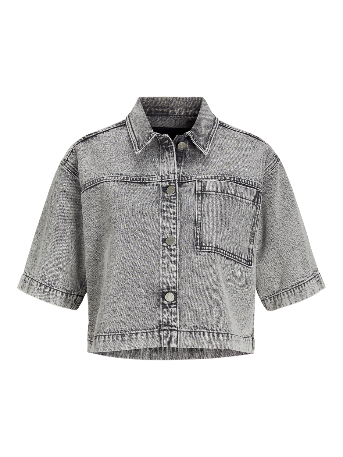 Chemise courte en denim à coupe confort | Jack & Jones®