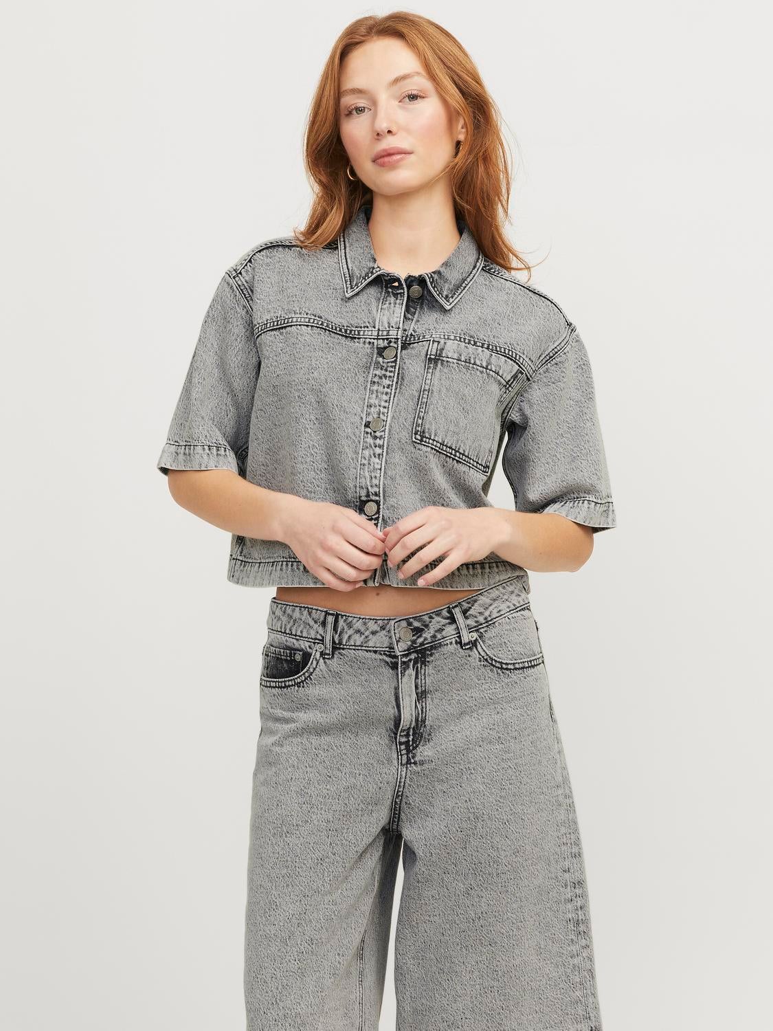 Cropped Comfort Fit Denim Shirt | Jack & Jones®