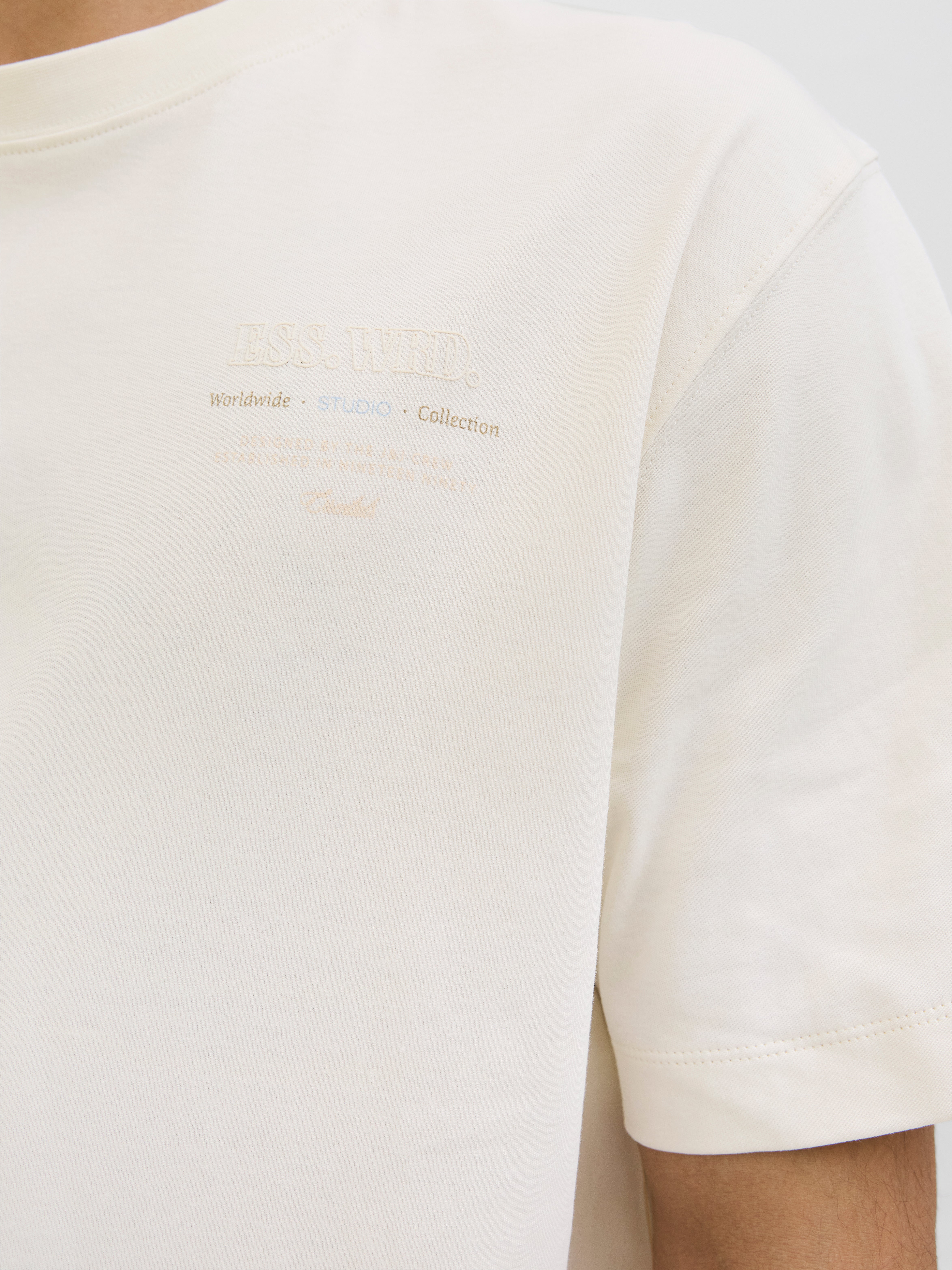Wide Fit Round Neck T-Shirt | Jack & Jones