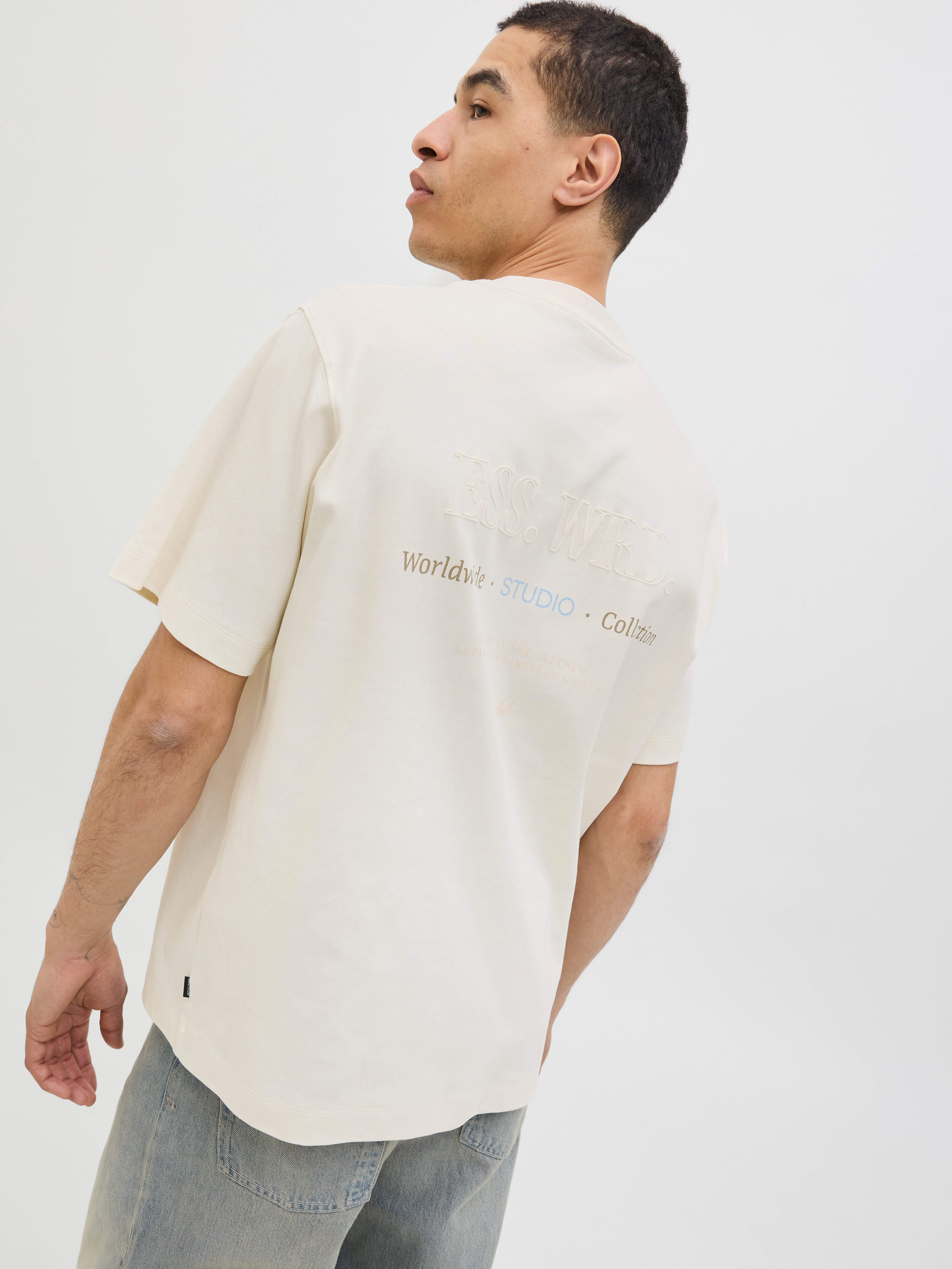 Wide Fit Round Neck T-Shirt | Jack & Jones