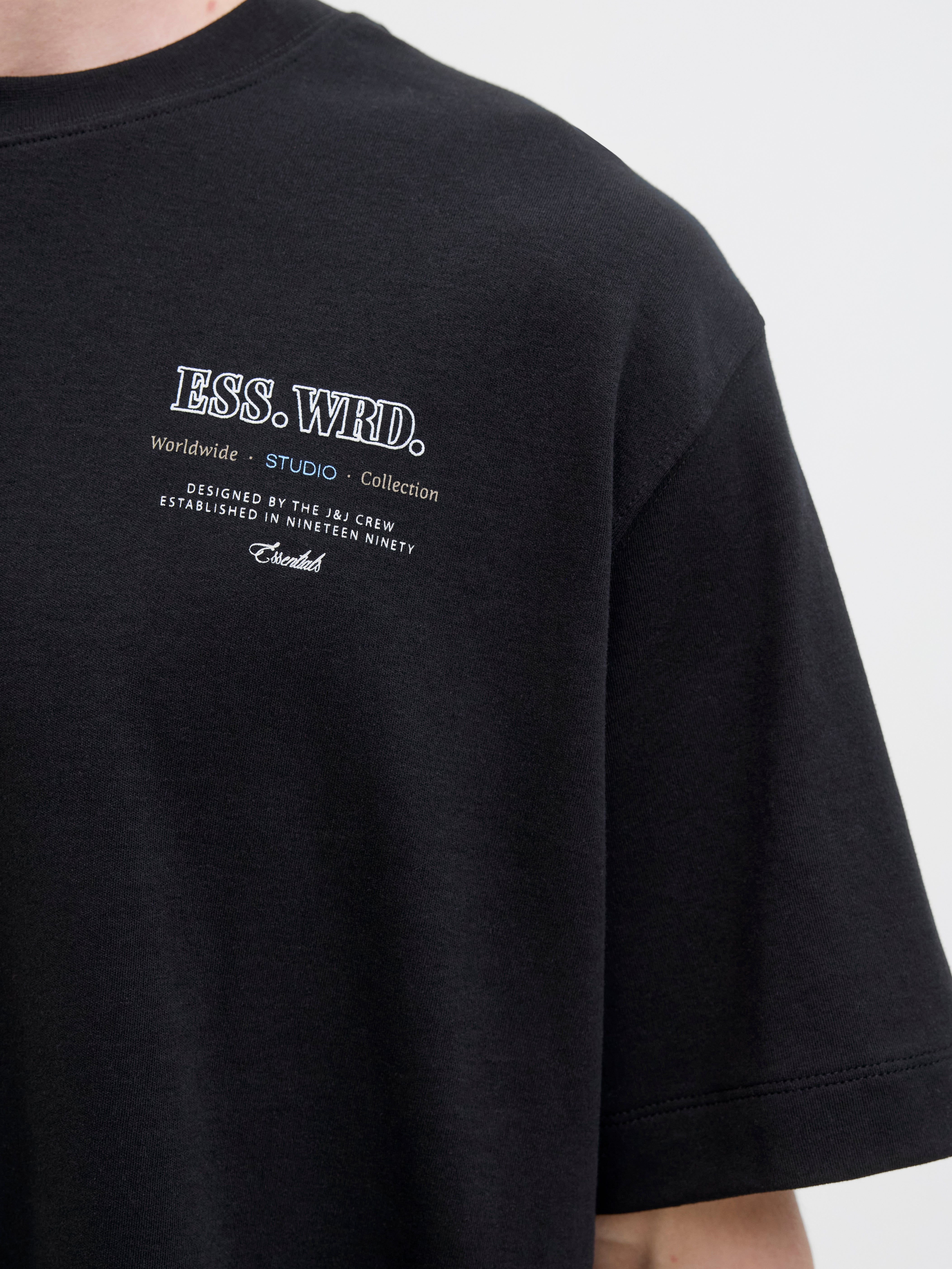 Wide Fit Round Neck T-Shirt | Jack & Jones
