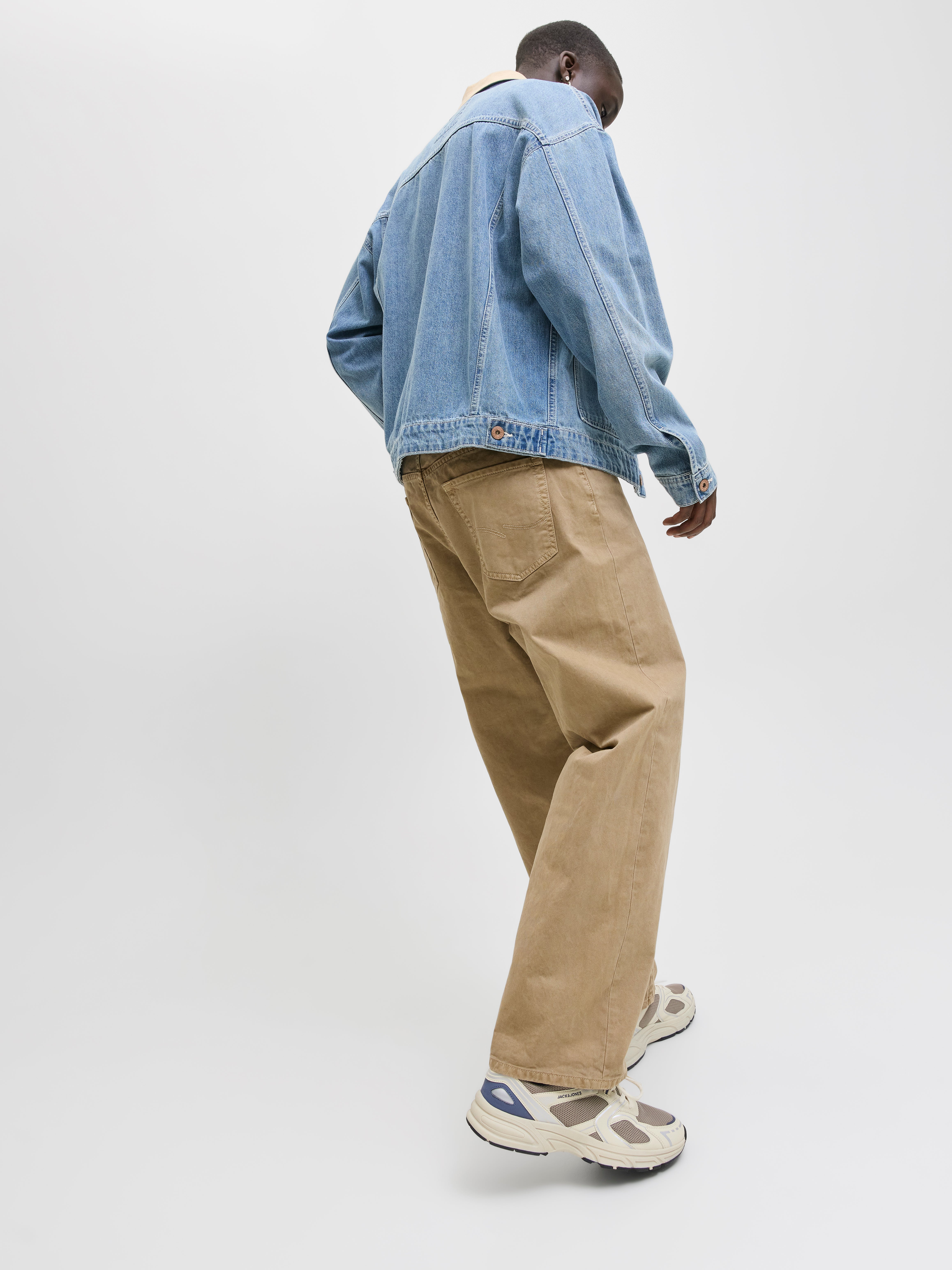 Wide Leg Fit 5 Pockets Pants | Light Brown | Jack & Jones®