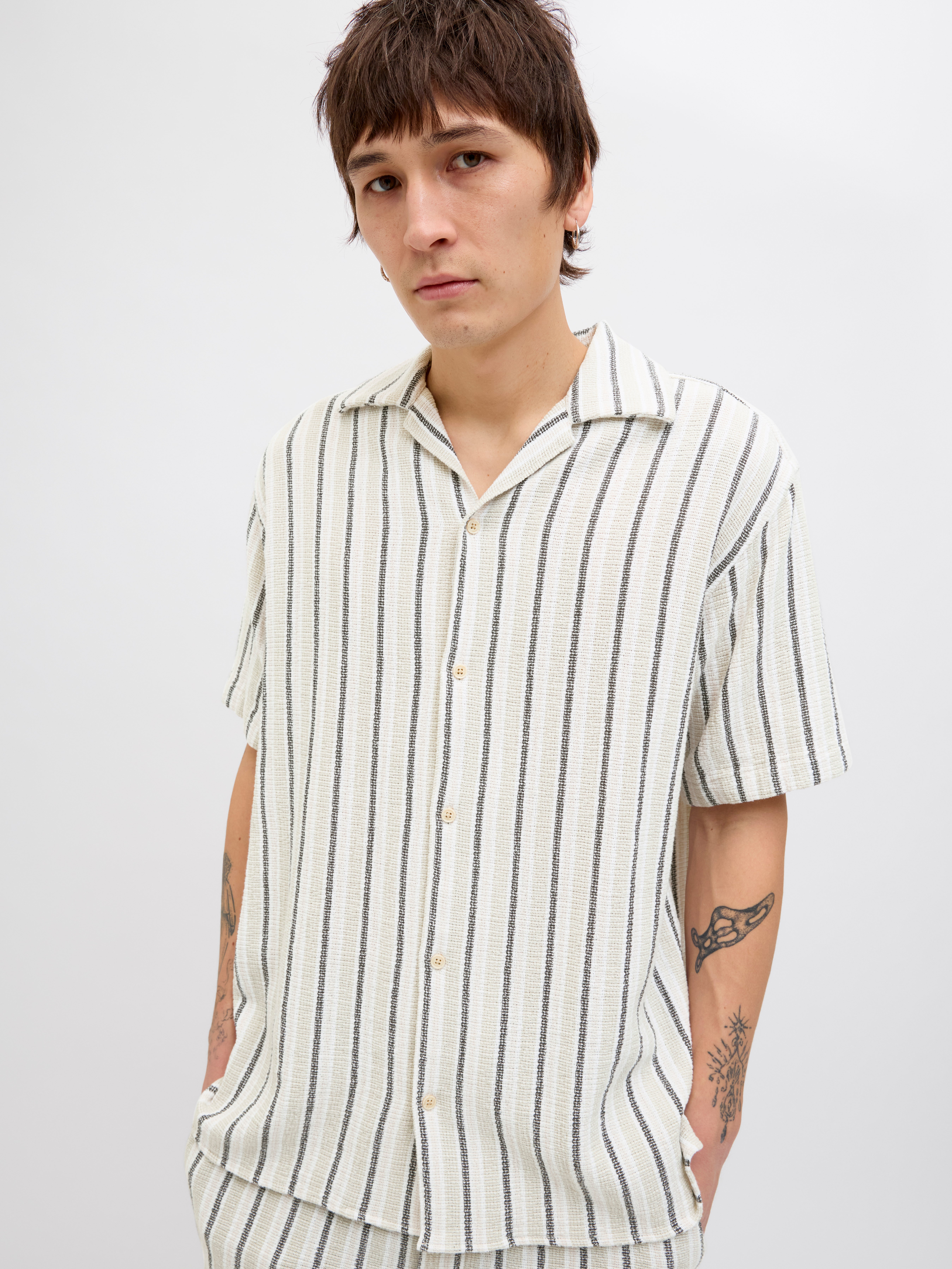 Relaxed Fit Short-Sleeve Shirt | Light Green | Jack & Jones®