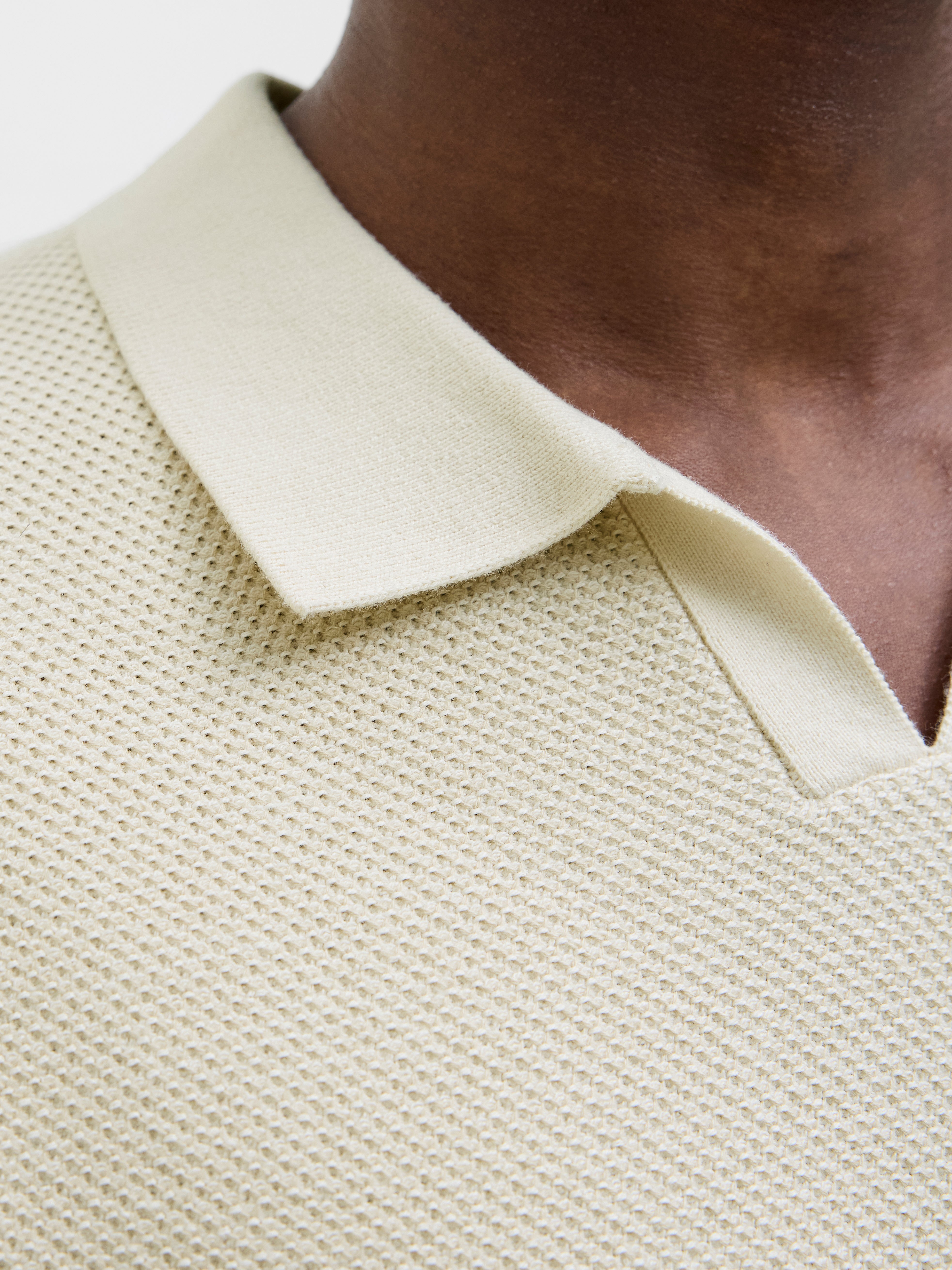 Regular Fit Knitted Polo-Shirt | Off White | Jack & Jones®
