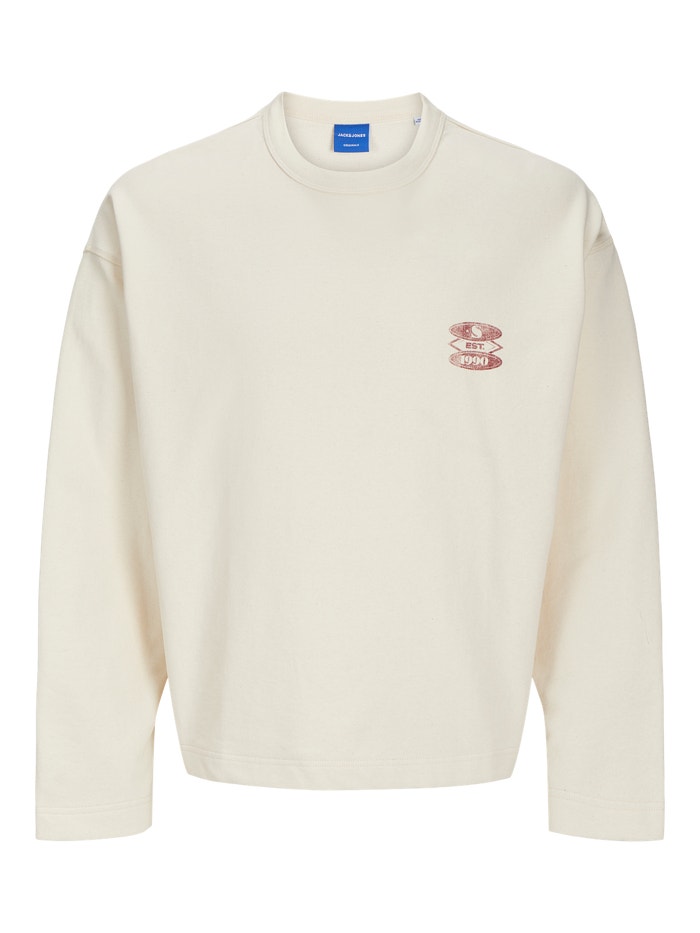 Oversize Cropped Fit Sweatshirt | Light Rose | Jack & Jones® Oversize Cropped Fit Sweatshirt | Light Rose | Jack & Jones®