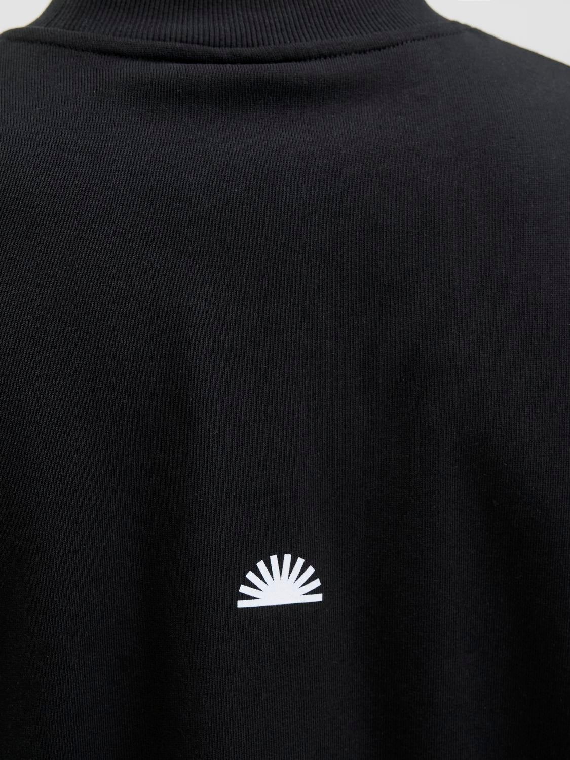 Loose Fit Short-Sleeve Sweatshirt | Black | Jack & Jones®
