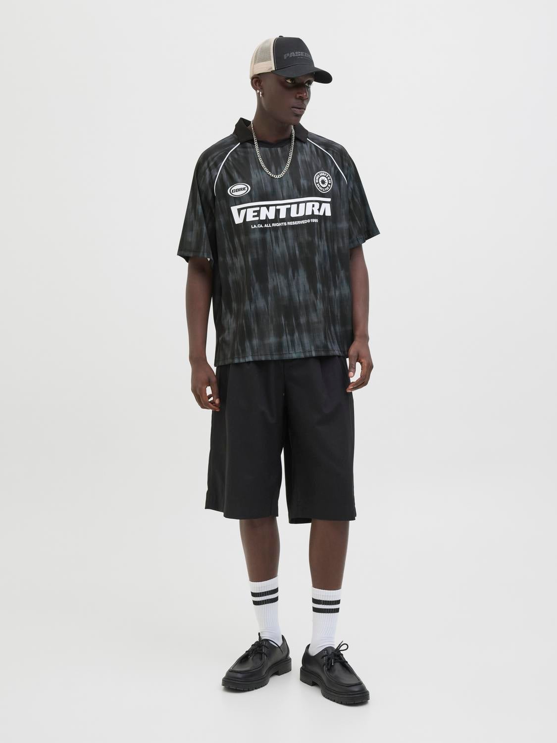 Loose fit Polo Jersey | Black | Jack & Jones®