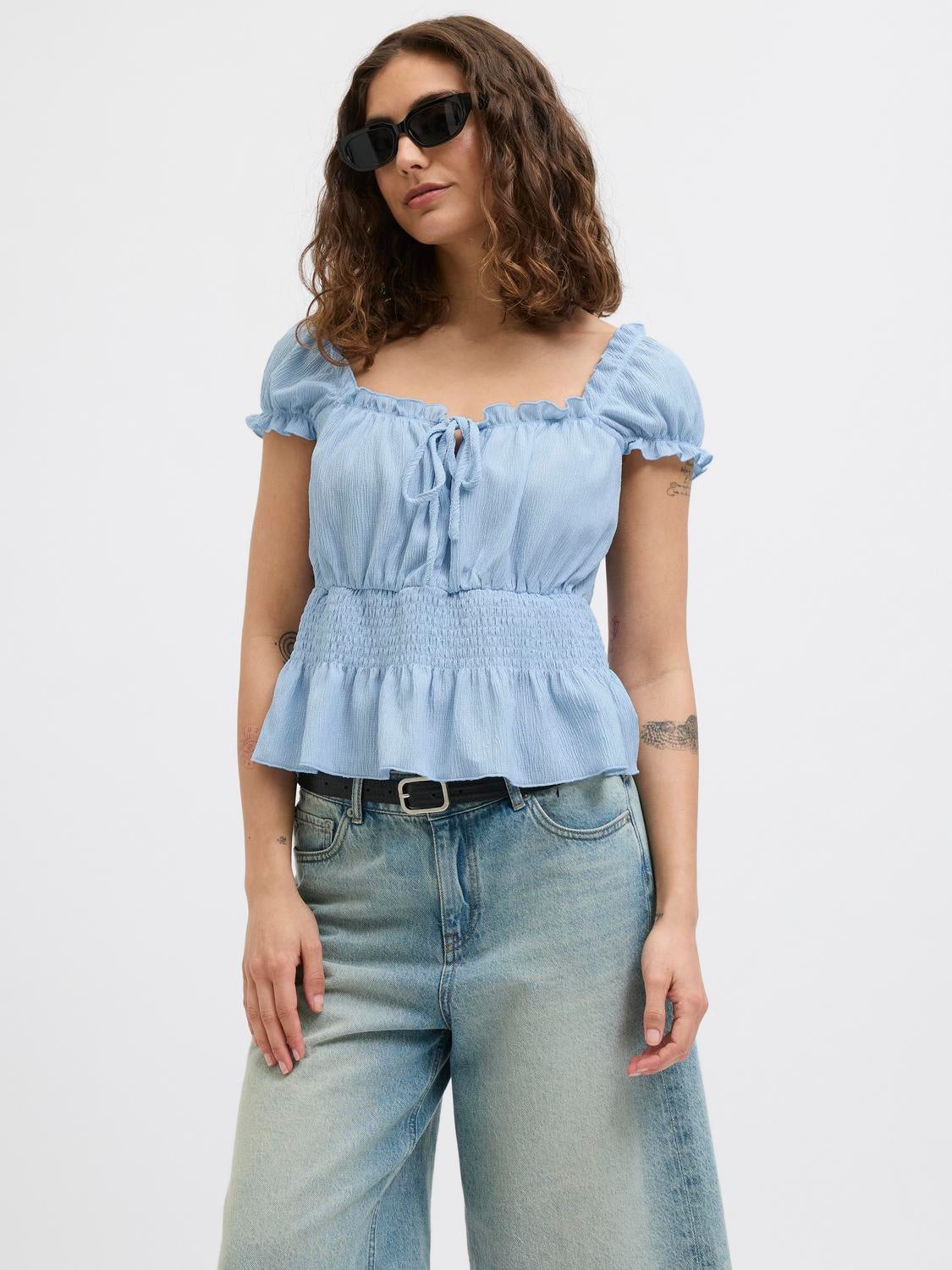 Smocked Peplum Blouse | Jack & Jones®