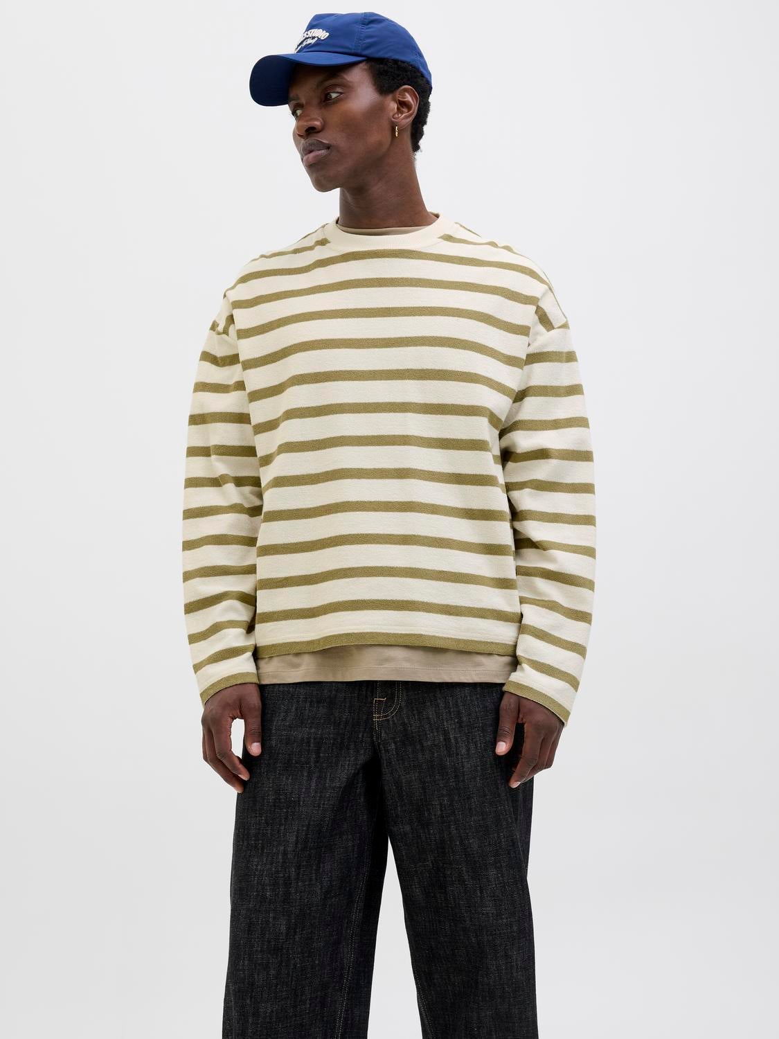 Chandails ouatés Oversize Cropped Fit Col ras du cou Manches montées | Jack & Jones