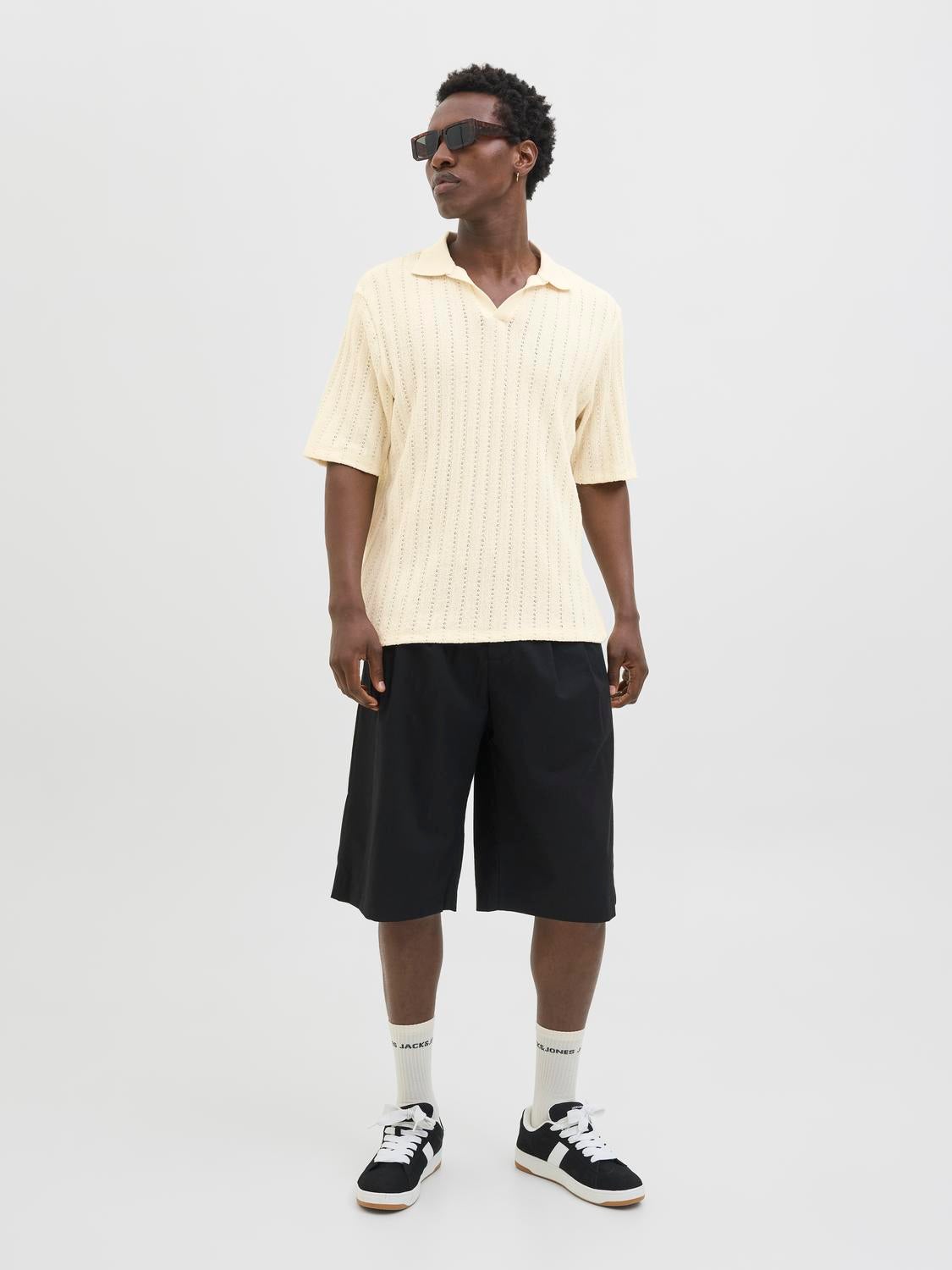 VICTIM『KNIT POLO SHIRT』*オートミール* TEXTURED KNIT POLO SHIRT - Brown / Taupe | ZARA Canada