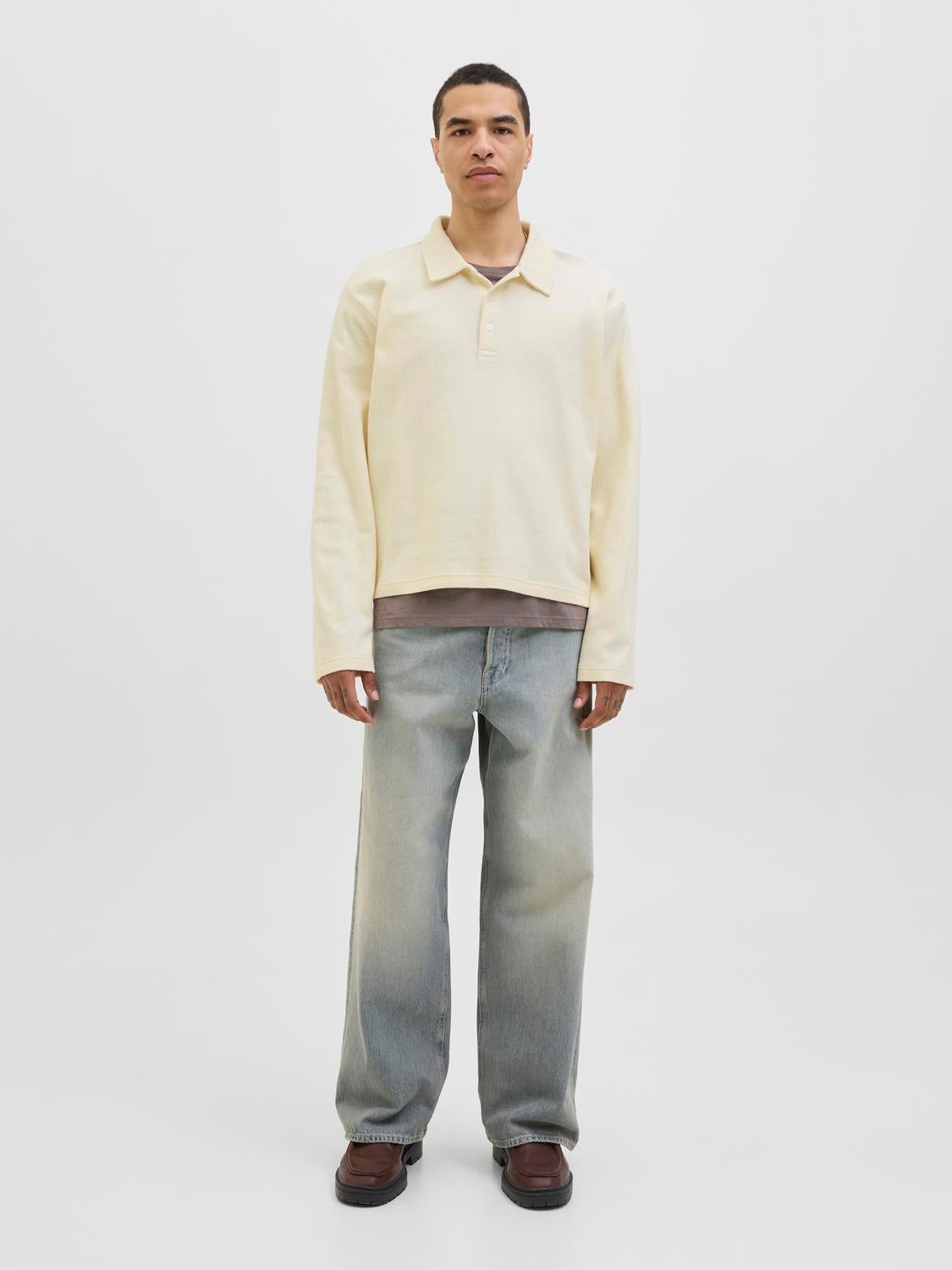 Loose Fit Polo Set sleeves Sweatshirt | Jack & Jones
