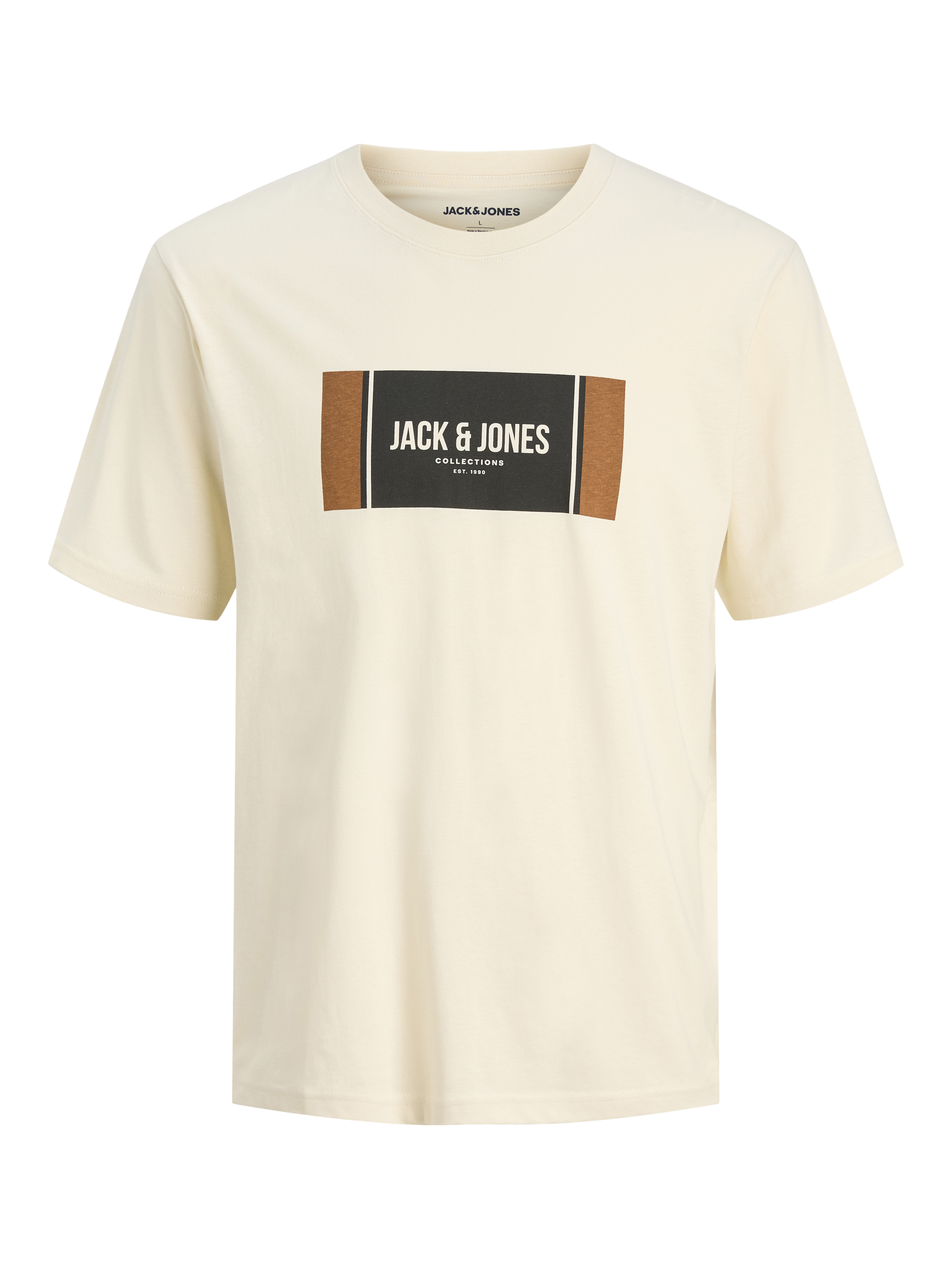 Regular Fit T-Shirt | Off White | Jack & Jones® Regular Fit T-Shirt | Off White | Jack & Jones®