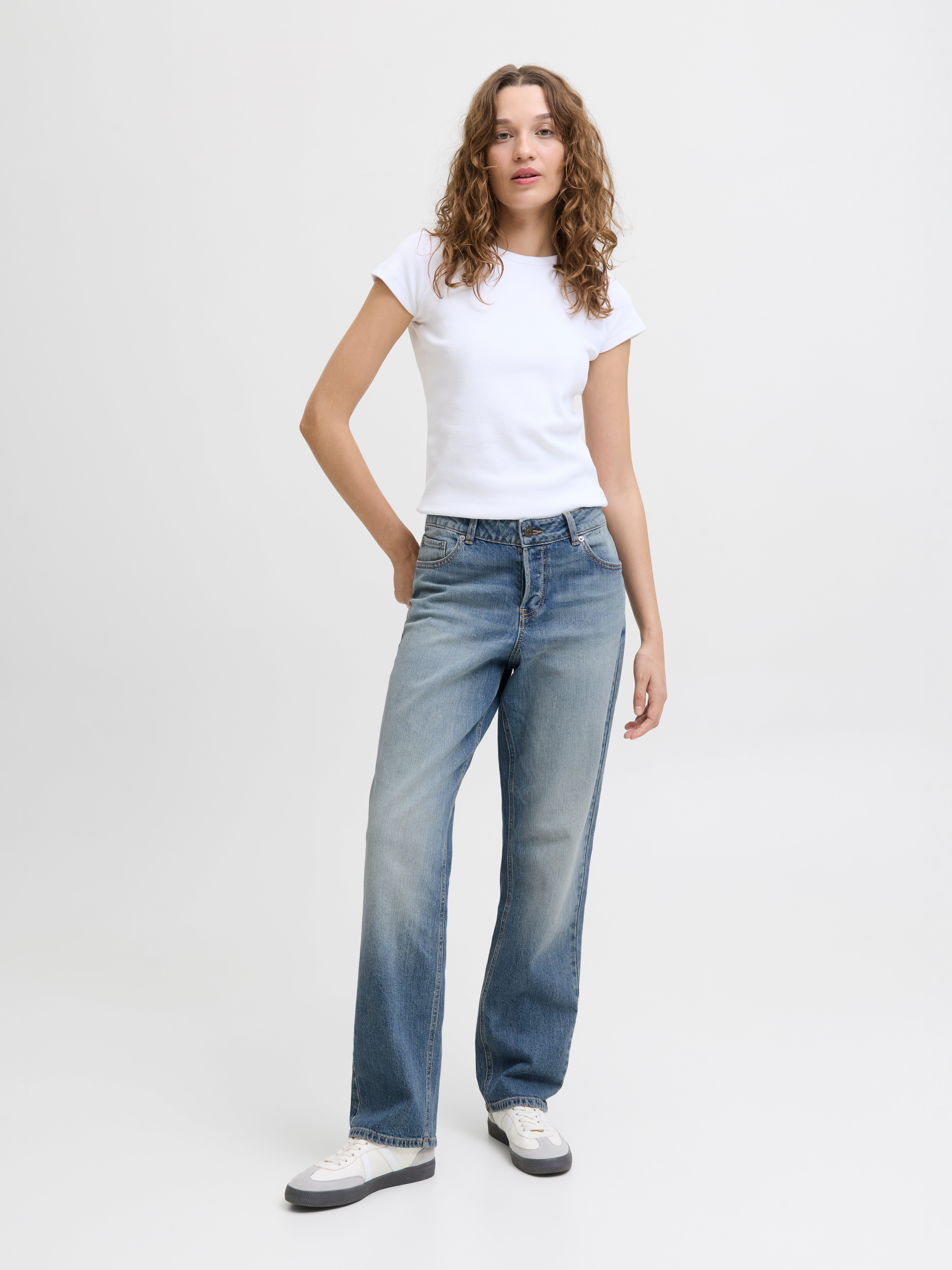Jean à taille mi-haute et jambe droite HANOI | Jack & Jones