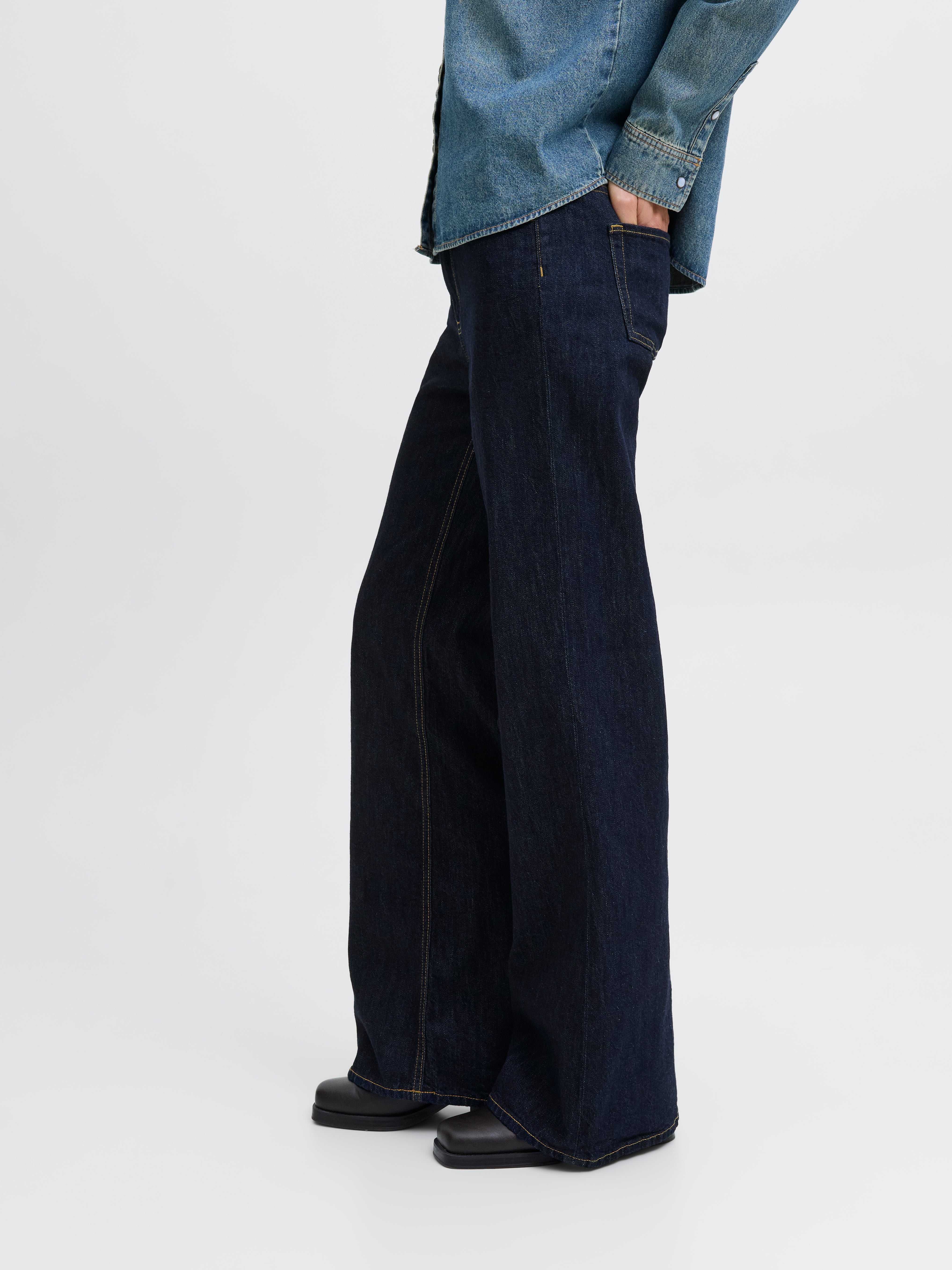 Jean à taille mi-haute et jambe évasée ROME | Jack & Jones