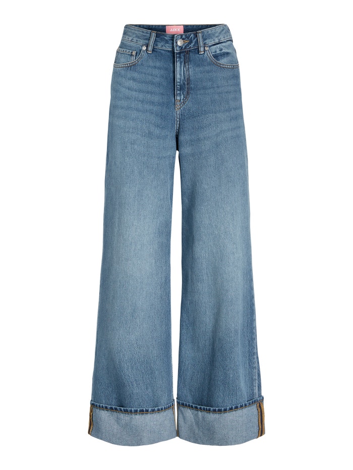 TOKYO High-Rise Wide Leg Fit Jeans | Medium Blue | Jack & Jones® TOKYO High-Rise Wide Leg Fit Jeans | Medium Blue | Jack & Jones®