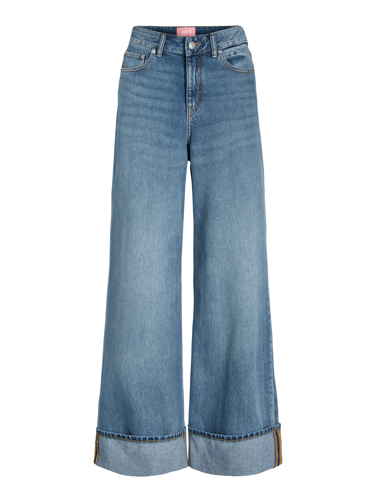 TOKYO High-Rise Wide Leg Fit Jeans | Medium Blue | Jack & Jones® TOKYO High-Rise Wide Leg Fit Jeans | Medium Blue | Jack & Jones®
