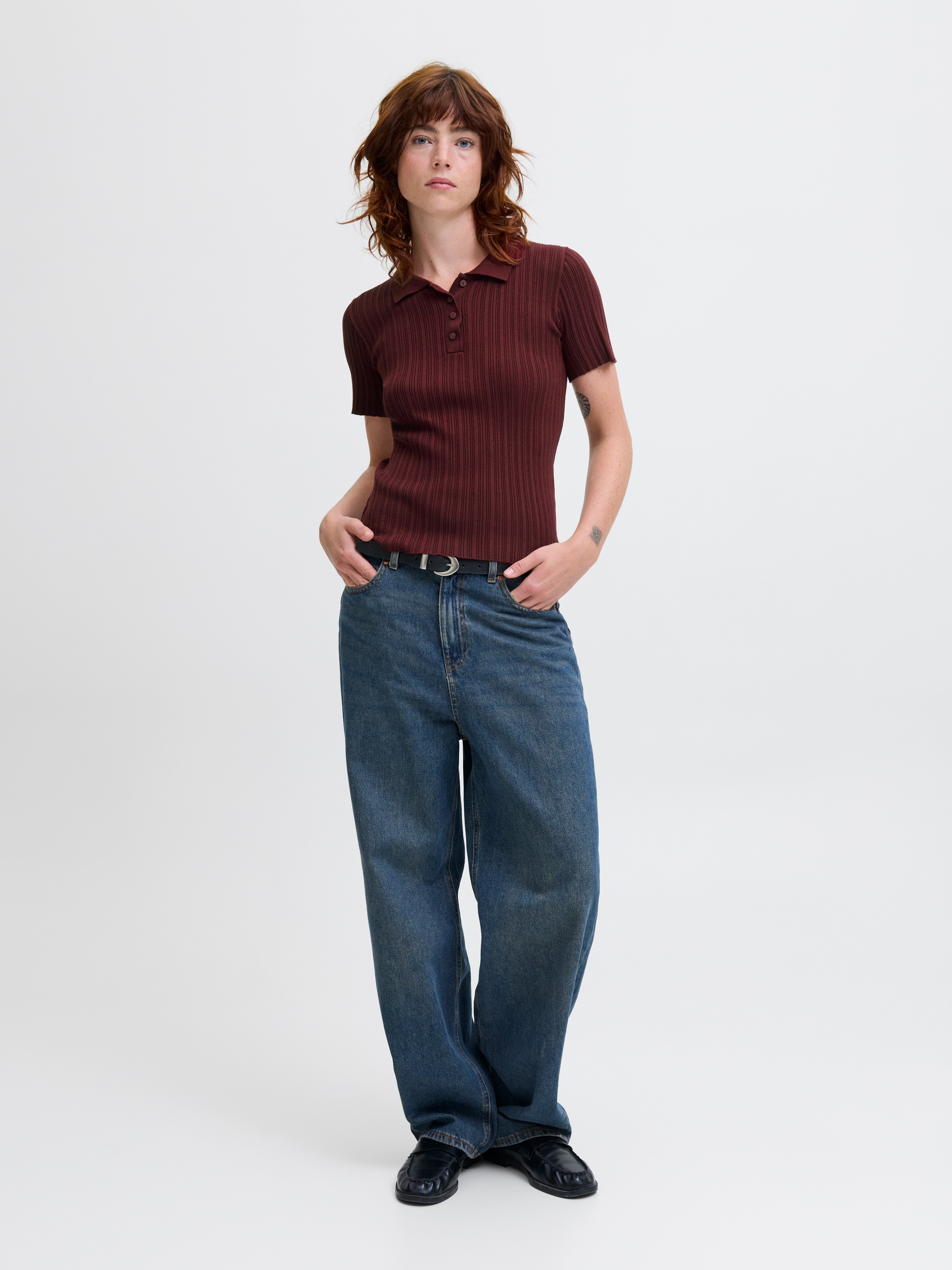 Chandail en tricot Stretch Fit Polo | Jack & Jones®