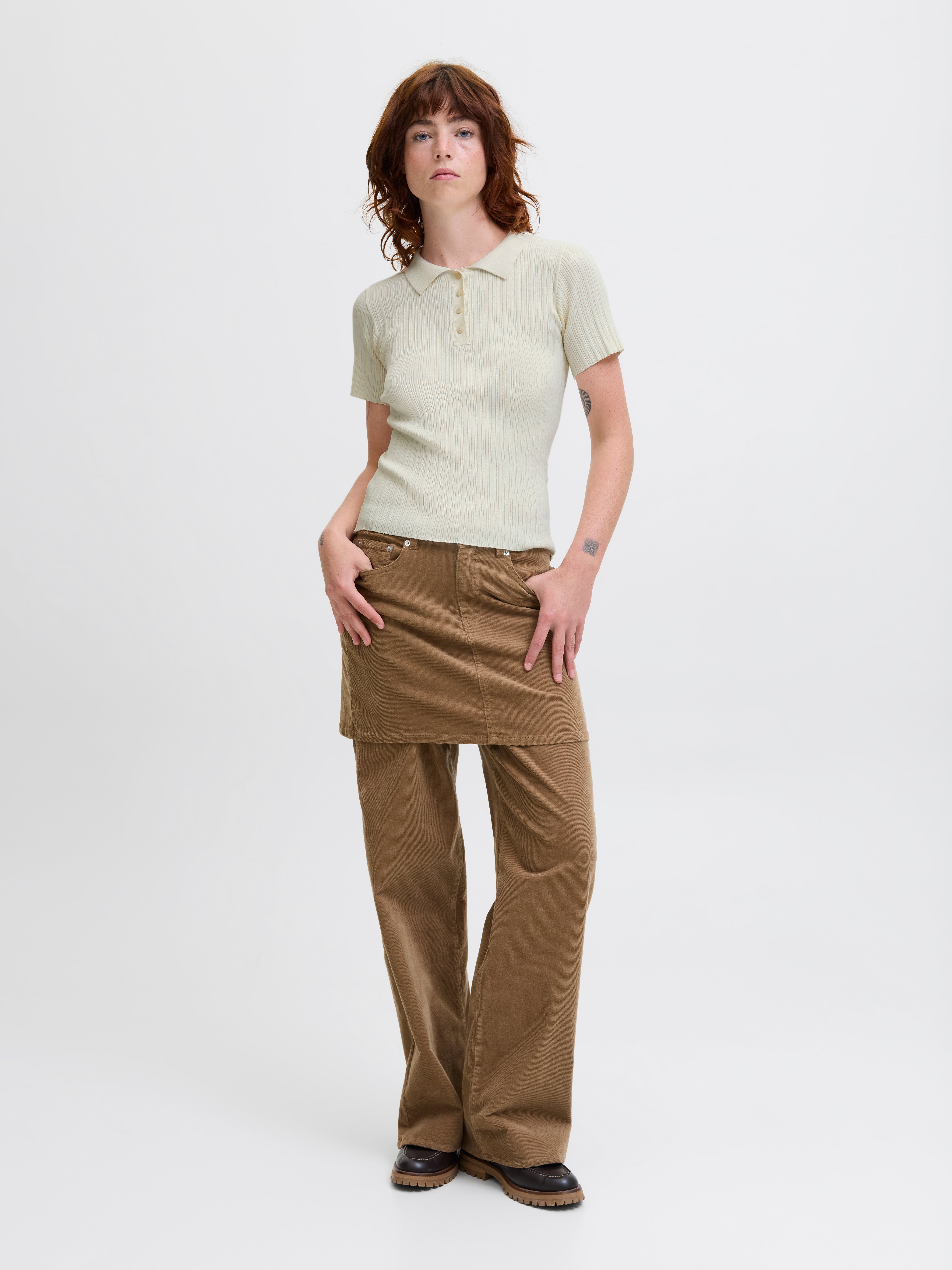 Chandail polo en tricot extensible | Jack & Jones