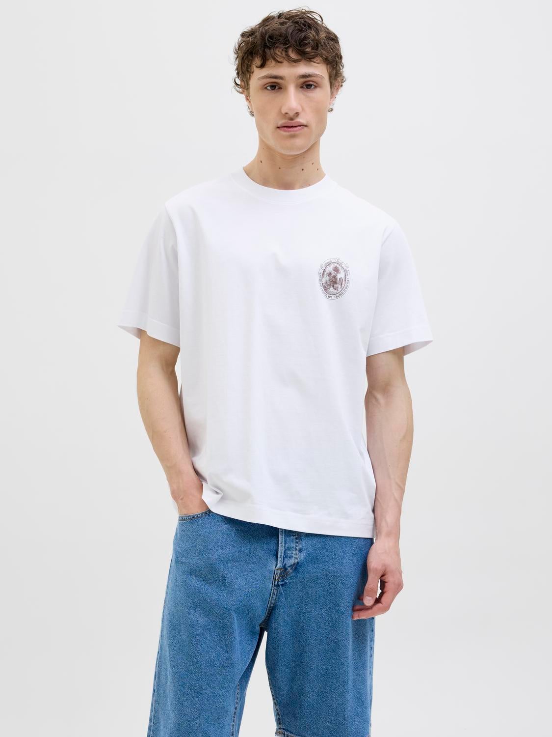 charbon ホワイト BACK LOGO DRY BIG T-SHIRTS DRY LOGO BIG T-SHIRTS