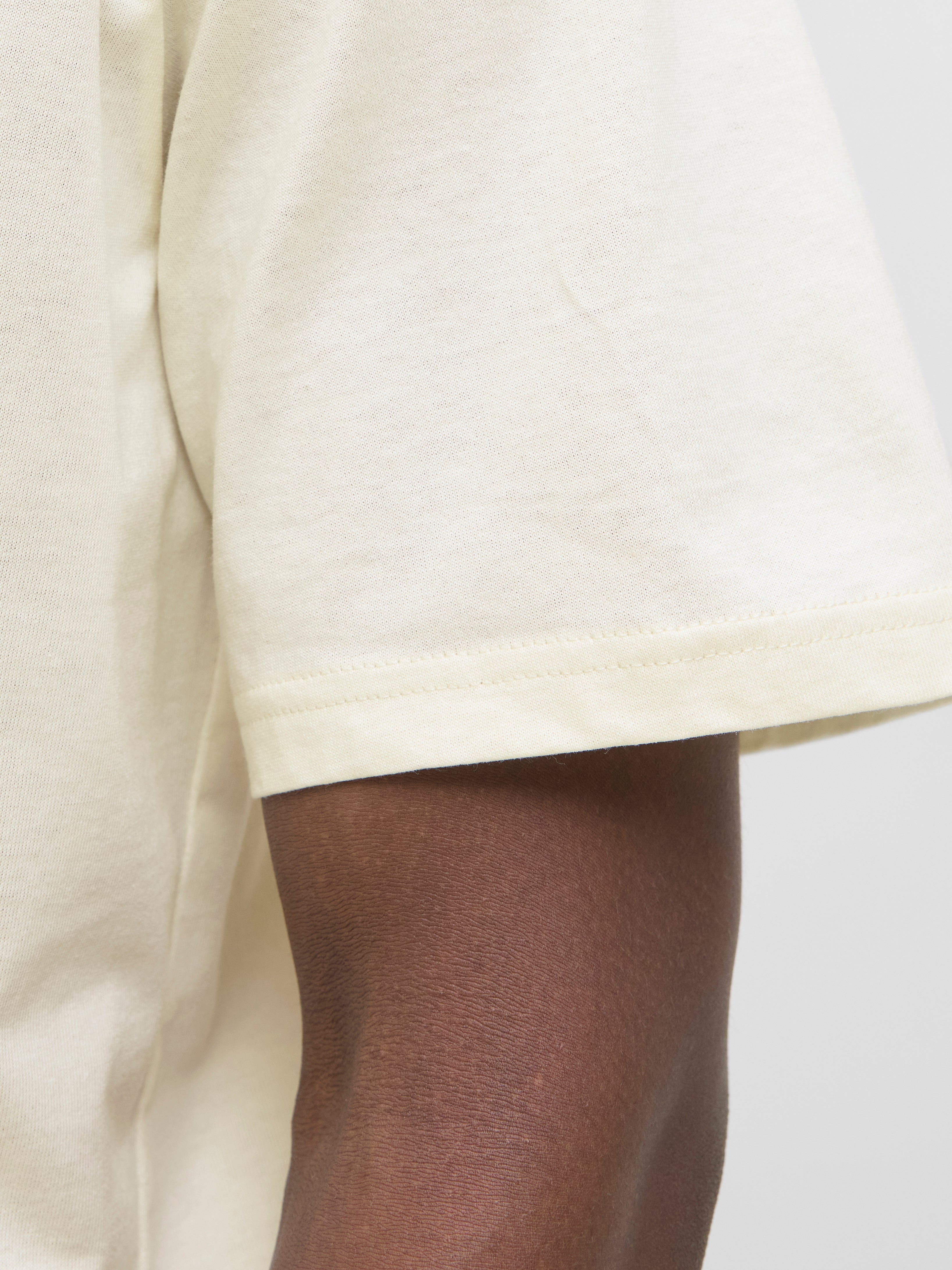 【DEARMINE】Elas Name Tack Tee Relaxed Fit T-Shirt | Light Yellow | Jack & Jones®