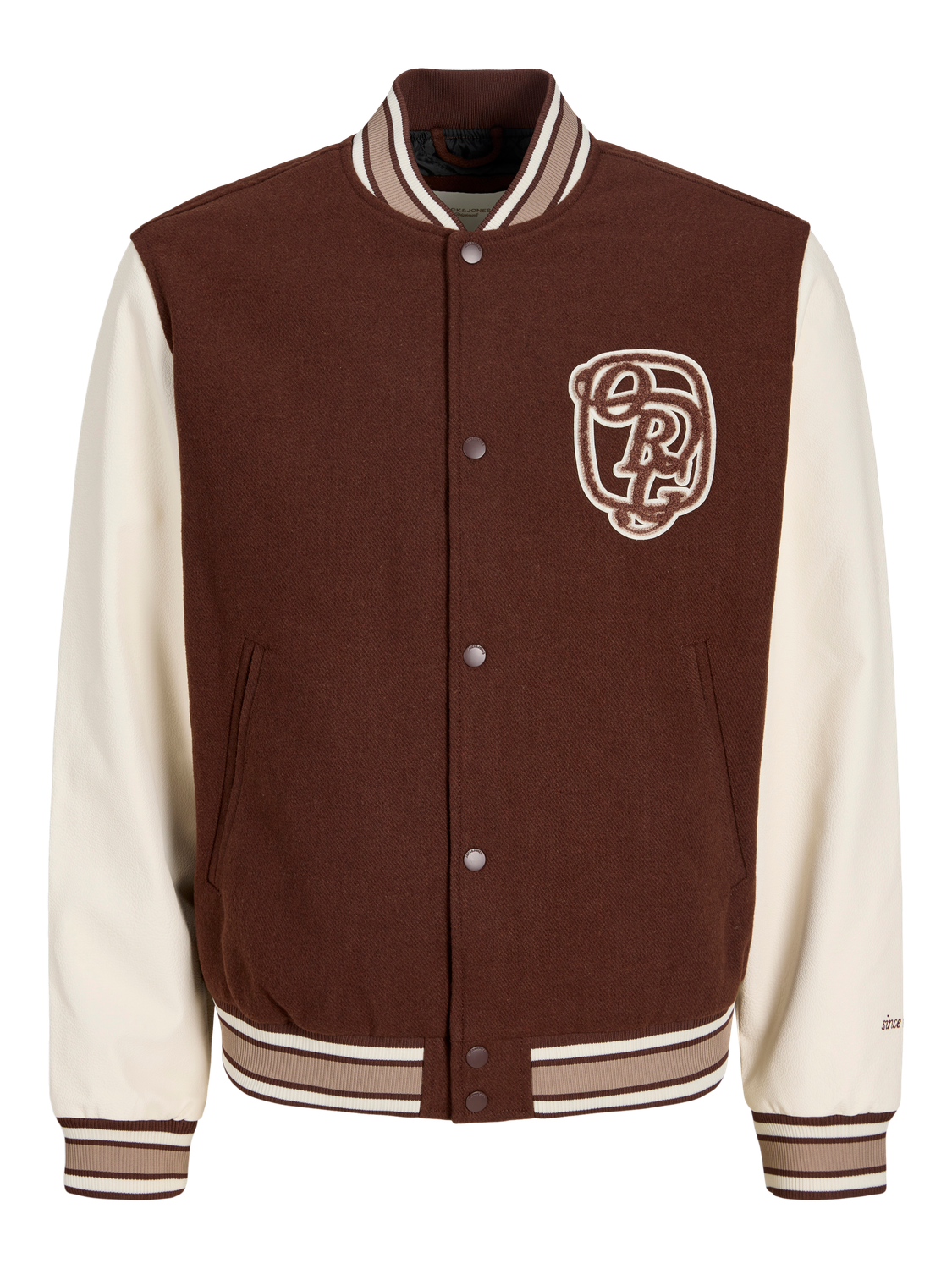 Baseball Collar Bomber Jacket Dark Red Jack Jones®
