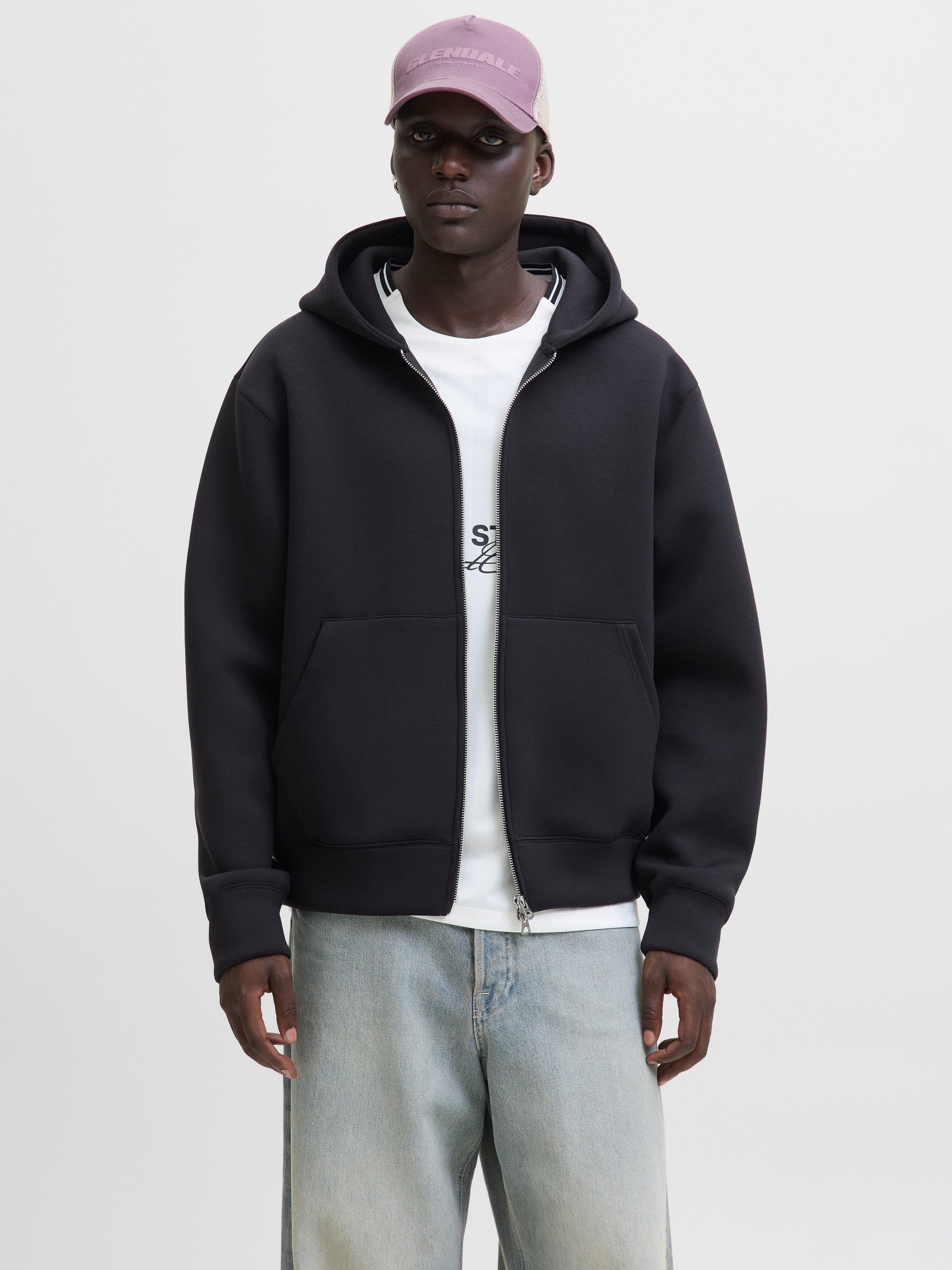 Chandail à zip coupe ample | Jack & Jones