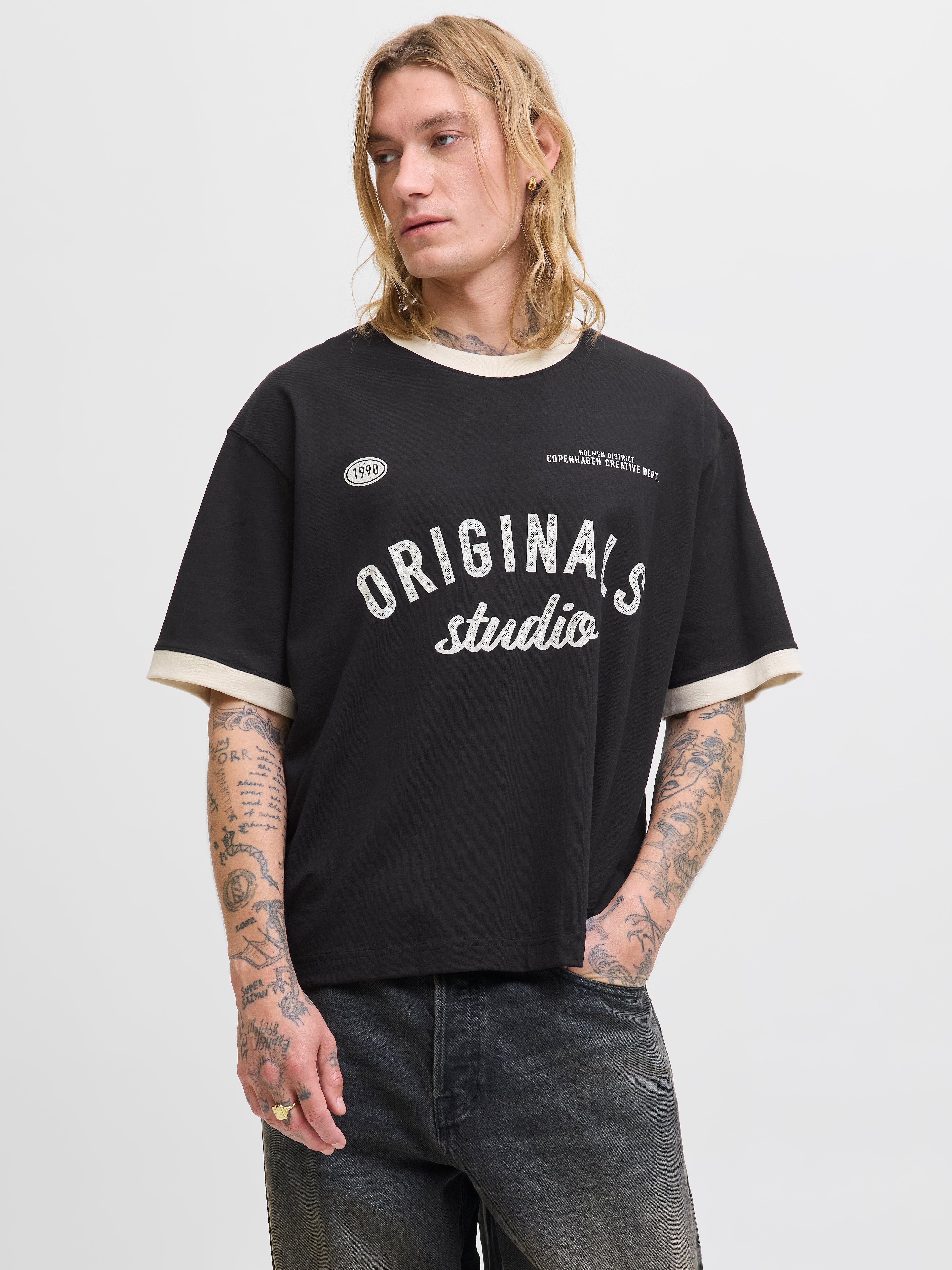 Oversize Cropped Fit T-Shirt | Jack & Jones