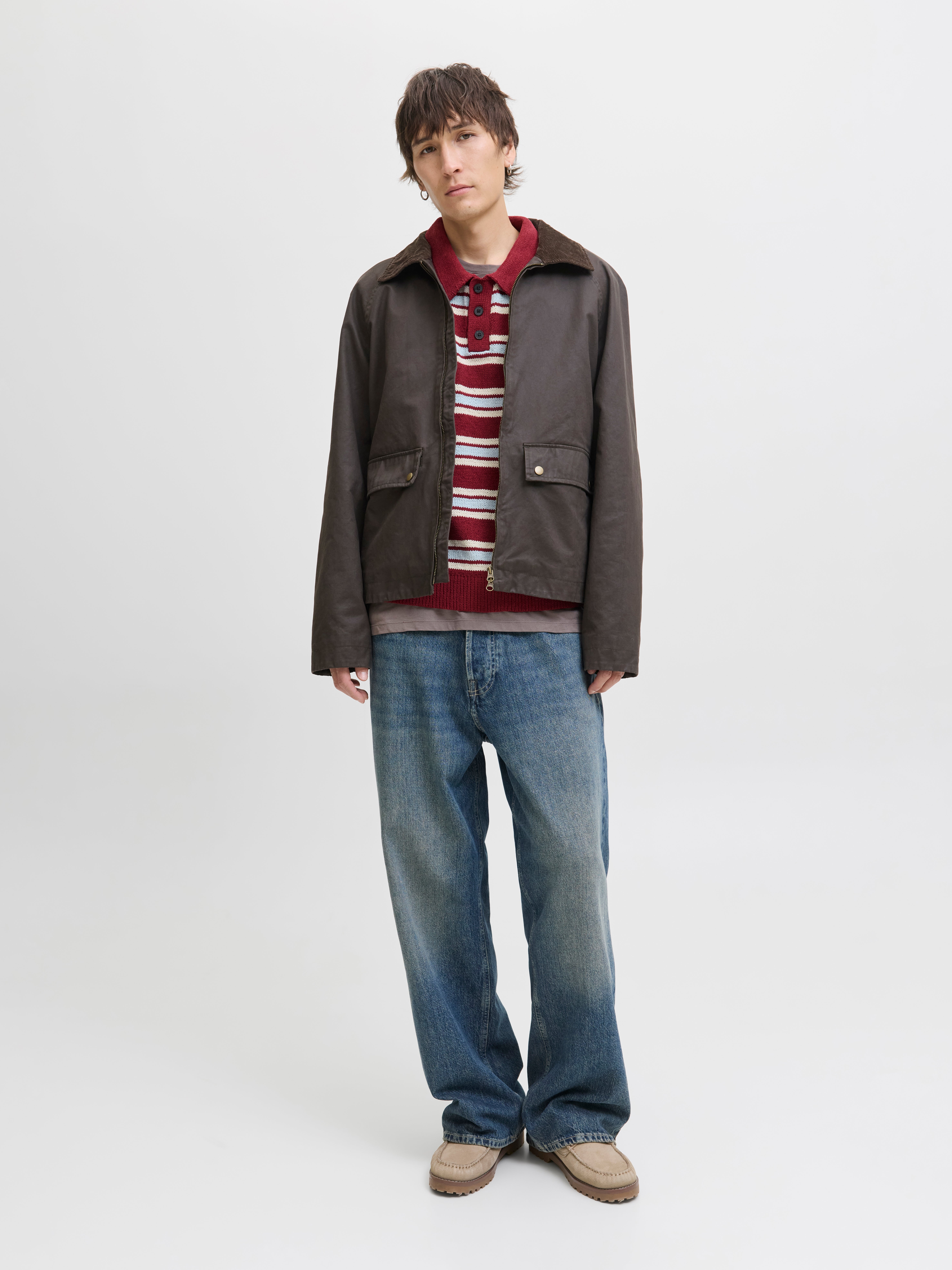 Relaxed Fit Knitted Polo-Shirt | Jack & Jones